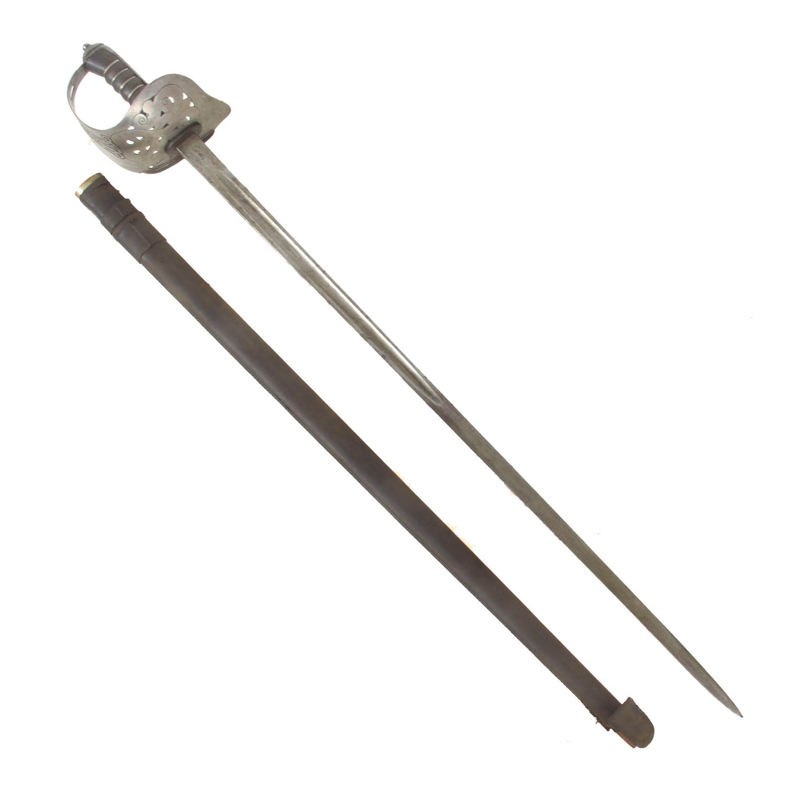 Buy Original British P-1898 Infantry Sword with Edward VII Cypher on Guard - Dated 1903 | Original Firearms Antique For Sale