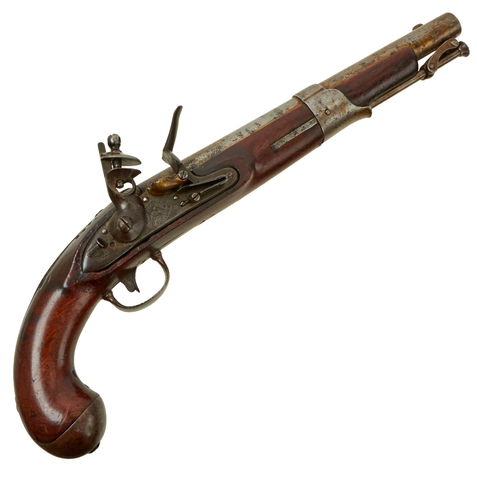 Buy Original U.S. Model 1819 Flintlock Pistol by Simeon North of Middletown Connecticut dated 1822 - Unconverted | Original Firearms Antique For Sale