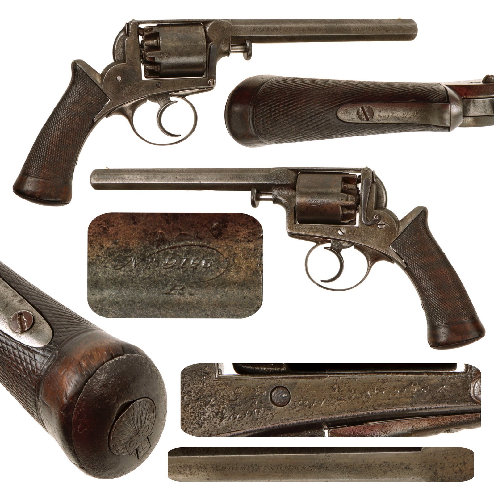 Original U.S. Civil War Era British Deane, Adams, & Deane .442 M1851 Percussion Revolver - Serial 9126 R