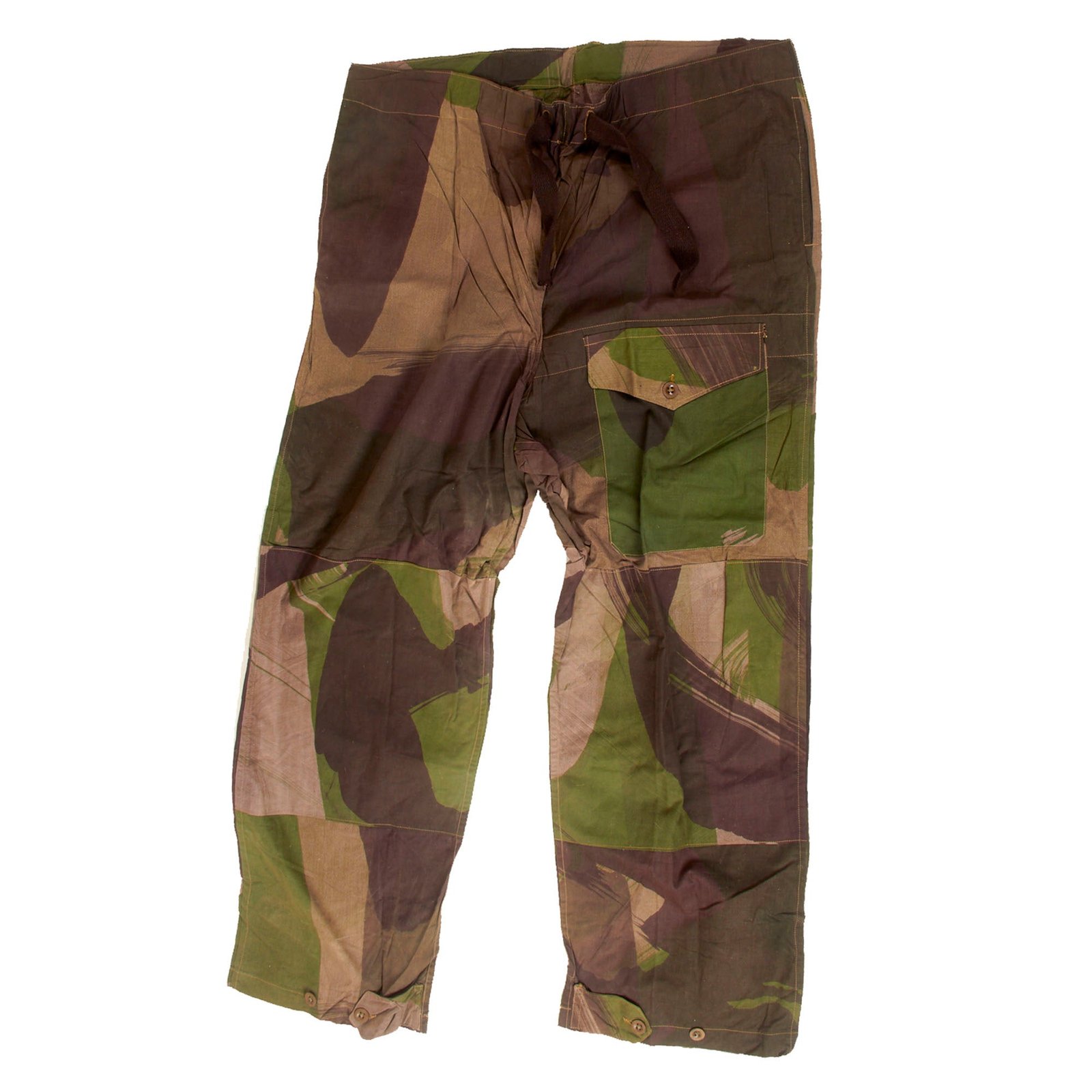 Original British WWII Unissued SAS Special Air Service Camouflage Windproof Trousers in Size No. 4 - Dated 1943 - Rare