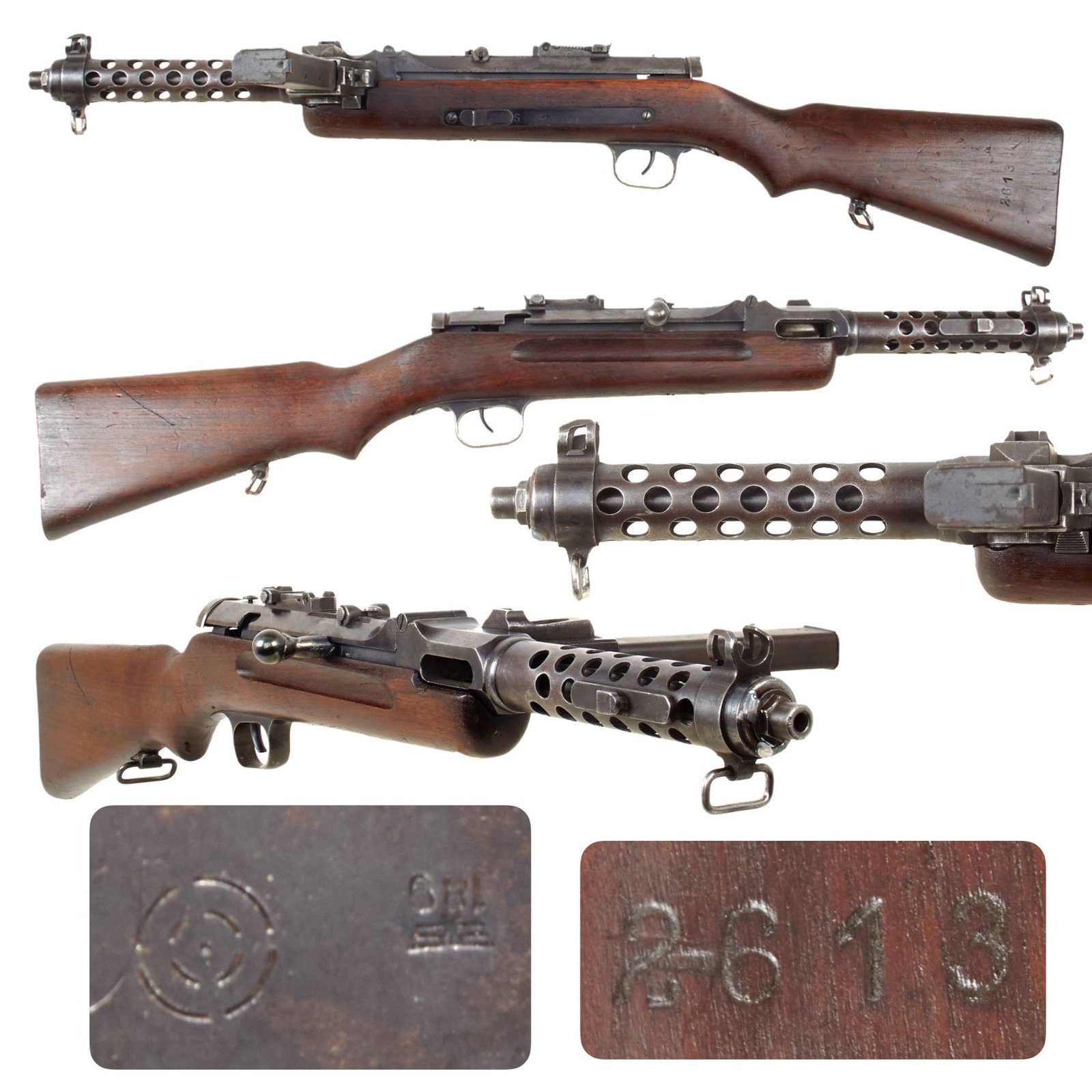Original German Pre WWII MP34(ö) Steyr Solothurn Display Submachine Gun with Magazine