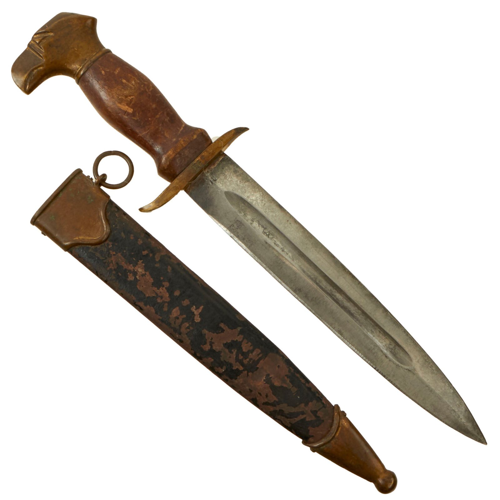 Buy Original Slovakian WWII M39 Hlinka Guard Dagger with Scabbard - Slovak SS | Original Firearms Antique For Sale
