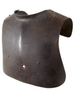 Original Imperial German WWI Trench Body Armor Sappenpanzer Breast Plate by Fried. Krupp AG with Period Battle Damage - Size 2