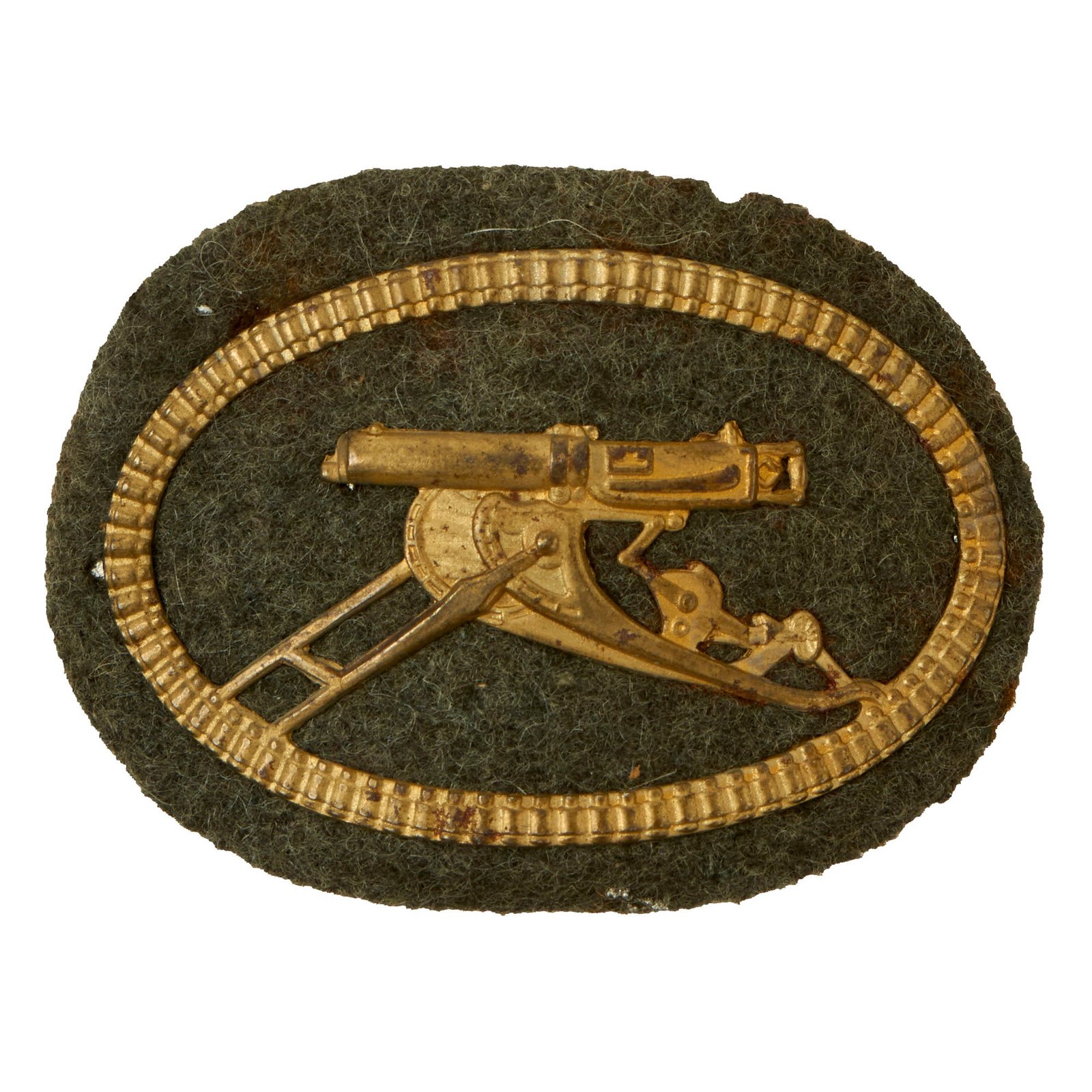 Buy Original Imperial German WWI Vaulted Machine Gun Sharpshooter Badge by Falkenburg & Richter of Coblenz | Original Firearms Antique For Sale