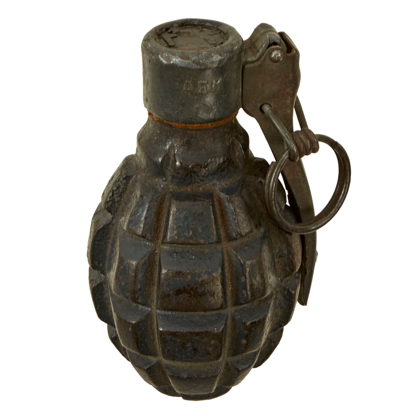 Buy Original French WWII F1 Hand Grenade with Mle 1935 Fuze - Inert | Original Firearms Antique For Sale