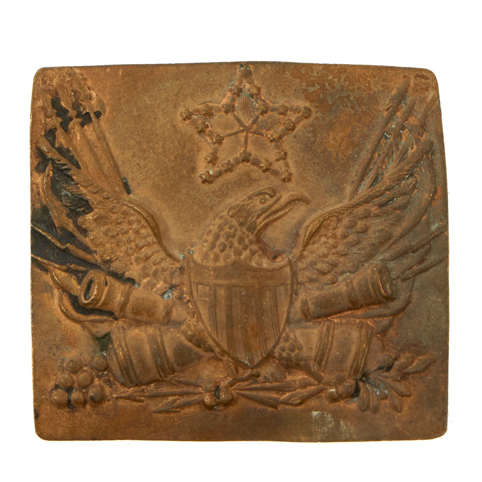 Buy Original U.S. 1818 First Seminole War “Star of Stars” Militia Artillery Waist Belt Plate with Original Iron Keeper - Circa 1818-1835 | Original Firearms Antique For Sale