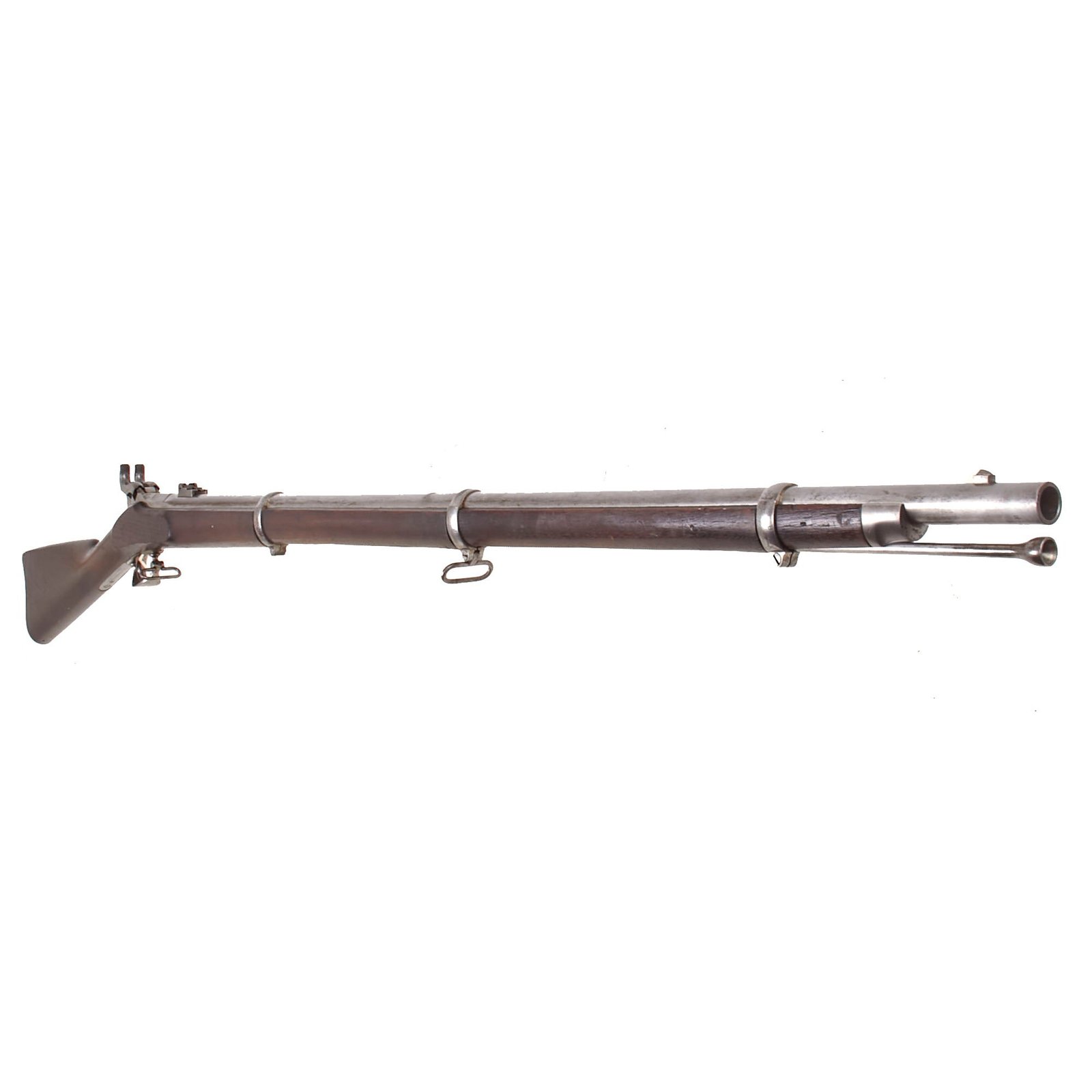 Buy Original Rare U.S. Civil War M1863 Lindsay "Two-Shot" Double Hammer Superimposed Charge Rifled Musket with Excellent Bore | Original Firearms Antique For Sale