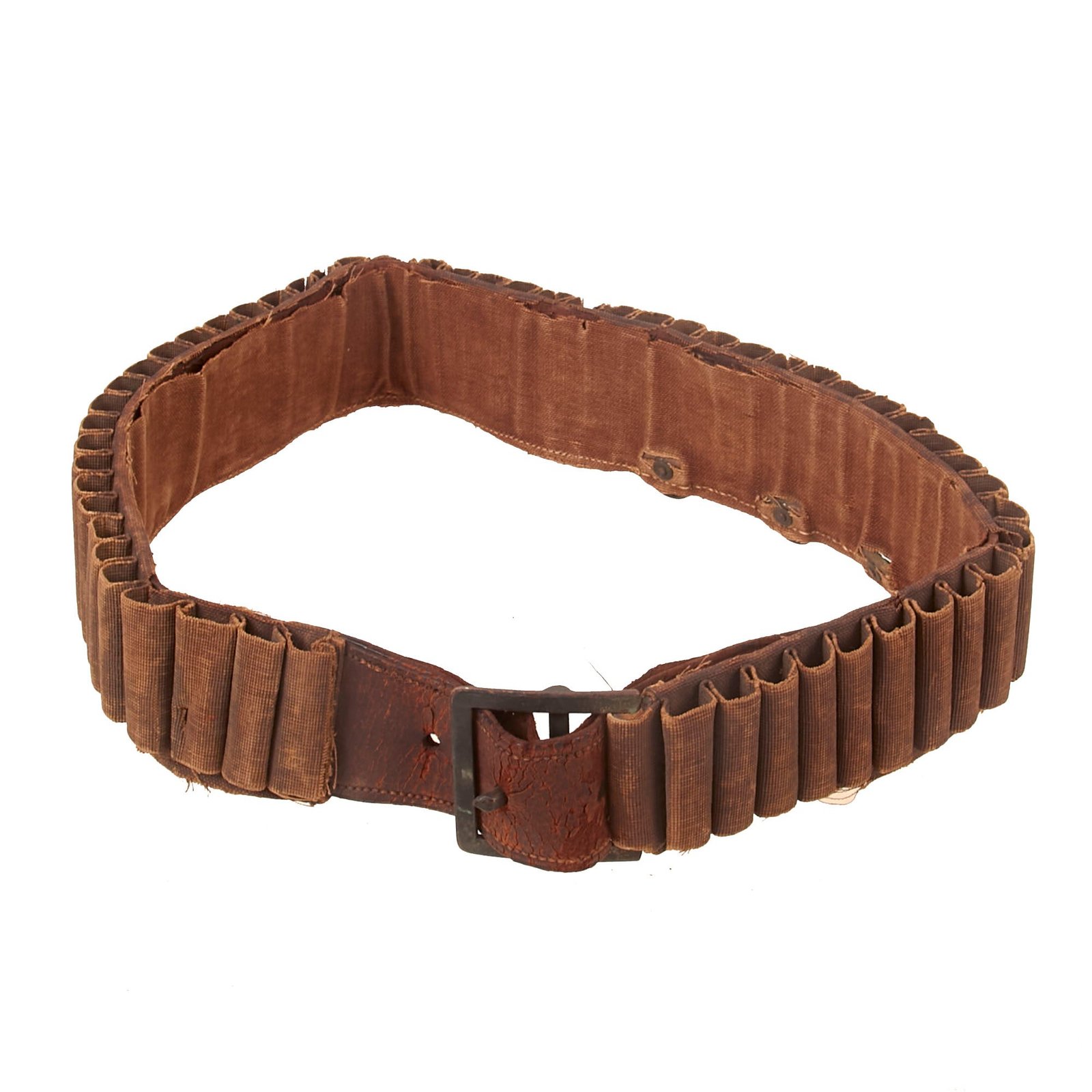 Buy Original U.S. Indian Wars M1876 Prairie Cartridge Belt for Springfield Trapdoor .45-70 by Watervliet Arsenal | Original Firearms Antique For Sale