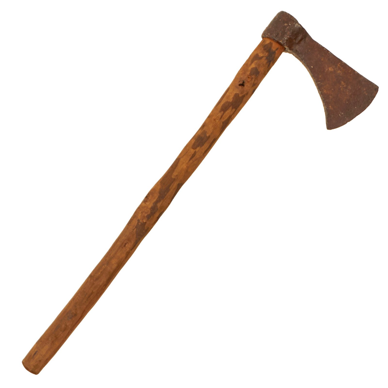 Buy Original U.S. / British Early Revolutionary War era Colonial Blacksmith Hand Forged Camp Axe with Replaced Shaft | Original Firearms Antique For Sale