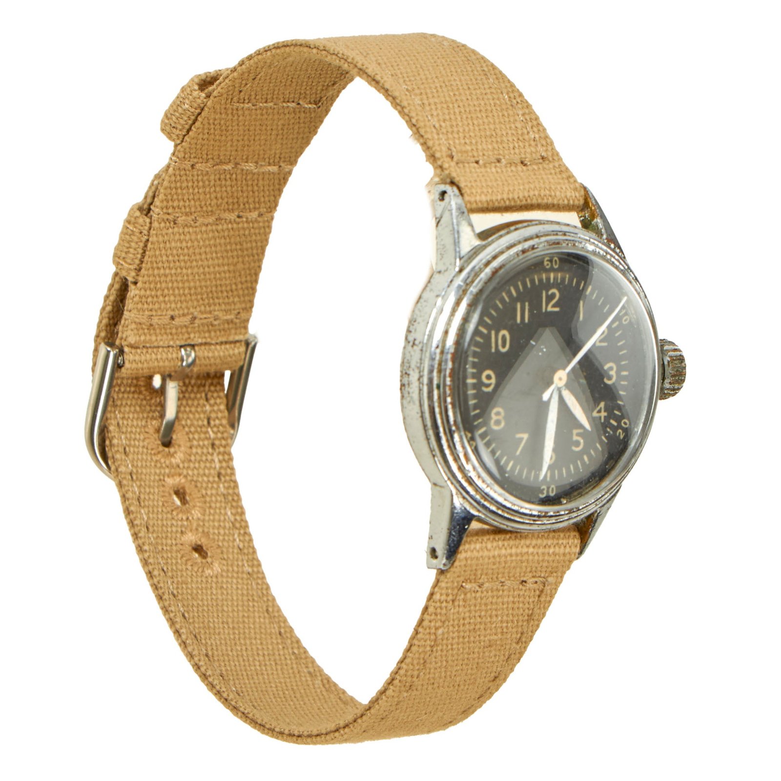 Original U.S. WWII 1942-Dated Type A-11 US Army Wrist Watch by Waltham - Fully Functional