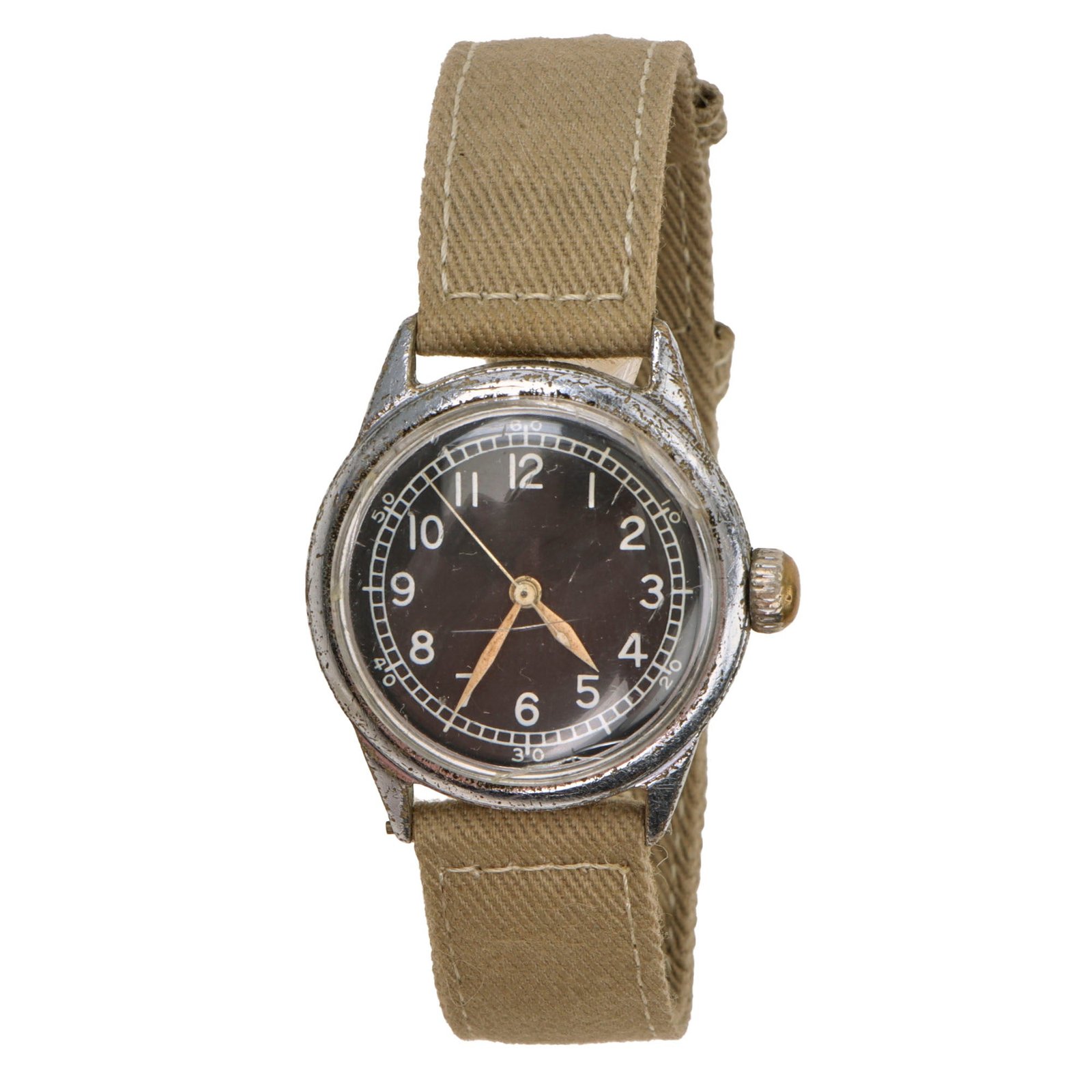 Original U.S. WWII 1943 Type A-11 USAAF Wrist Watch by Bulova - Fully Functional