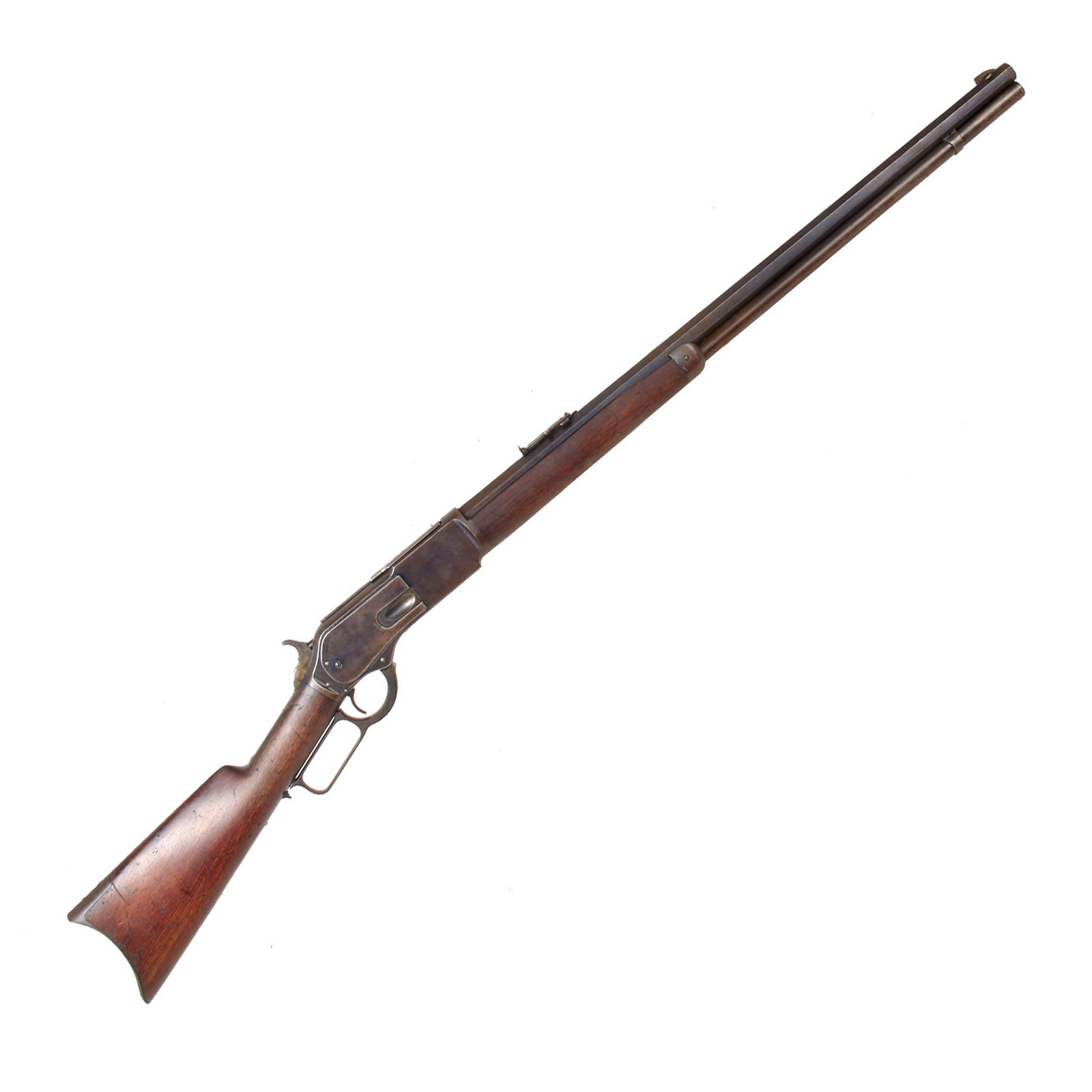 Original U.S. Winchester Model 1876 .45-75 Big Game Sporting Rifle with 28" Octagonal Barrel made in 1881 - Serial 18982