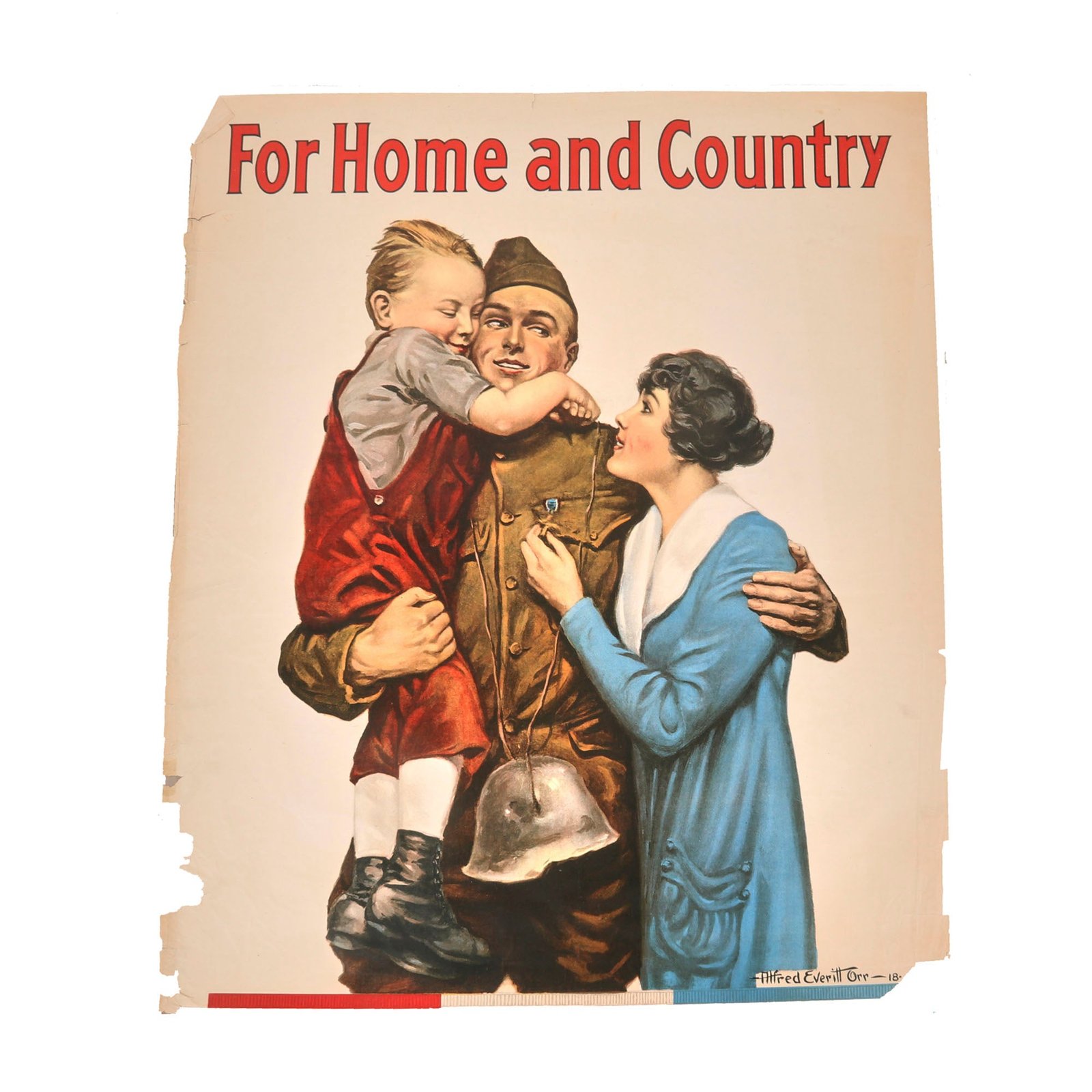 Buy Original U.S. WWI Propaganda Poster For Home and Country - Victory Liberty Loan - 30 x 36” | Original Firearms Antique For Sale