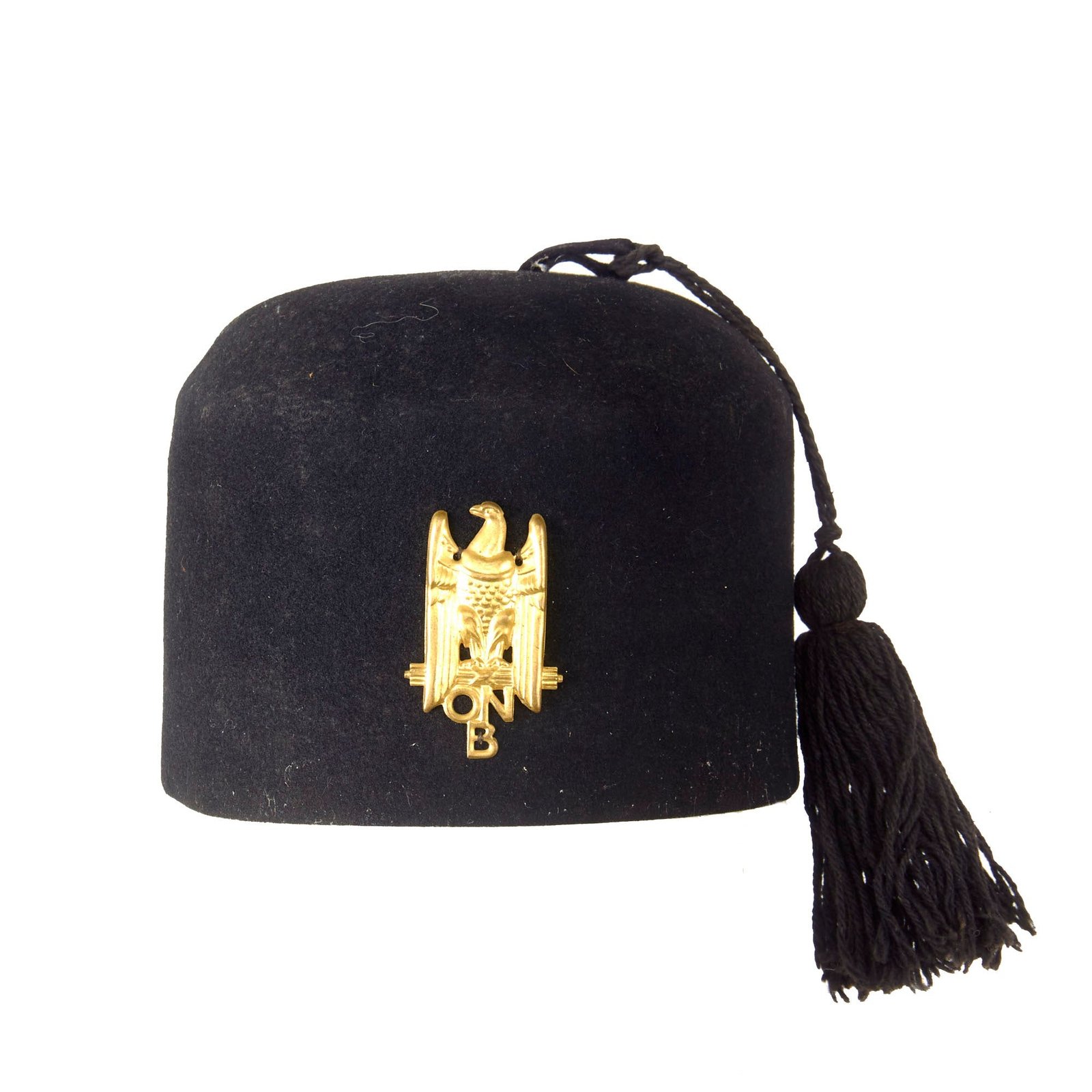 Original WWII Italian Fascist Youth ONB Fez with Badge and Tassel