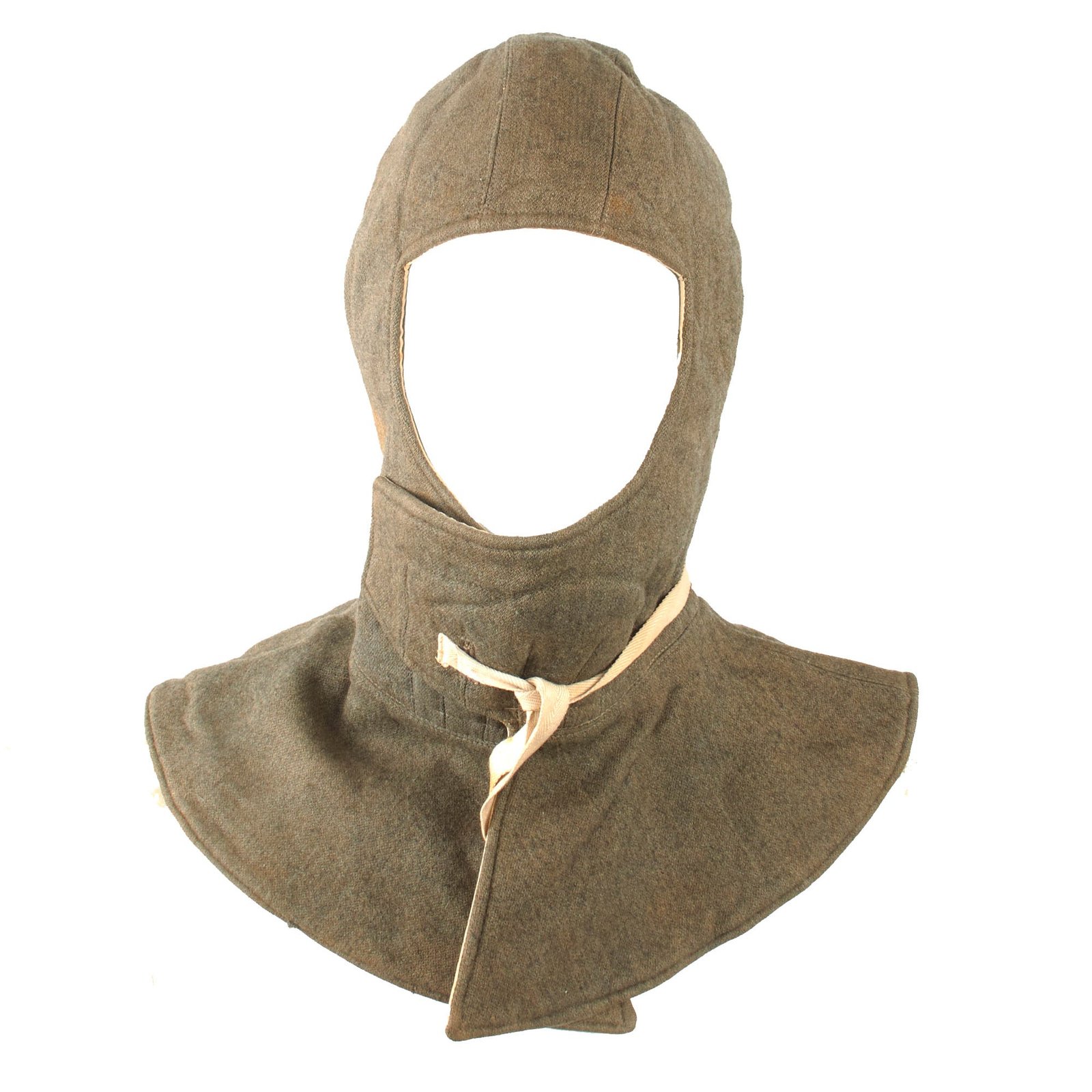 Original German WWII Heer Army Early Pattern Reversible Kopfhaube Winter Hood for Uniform Parka