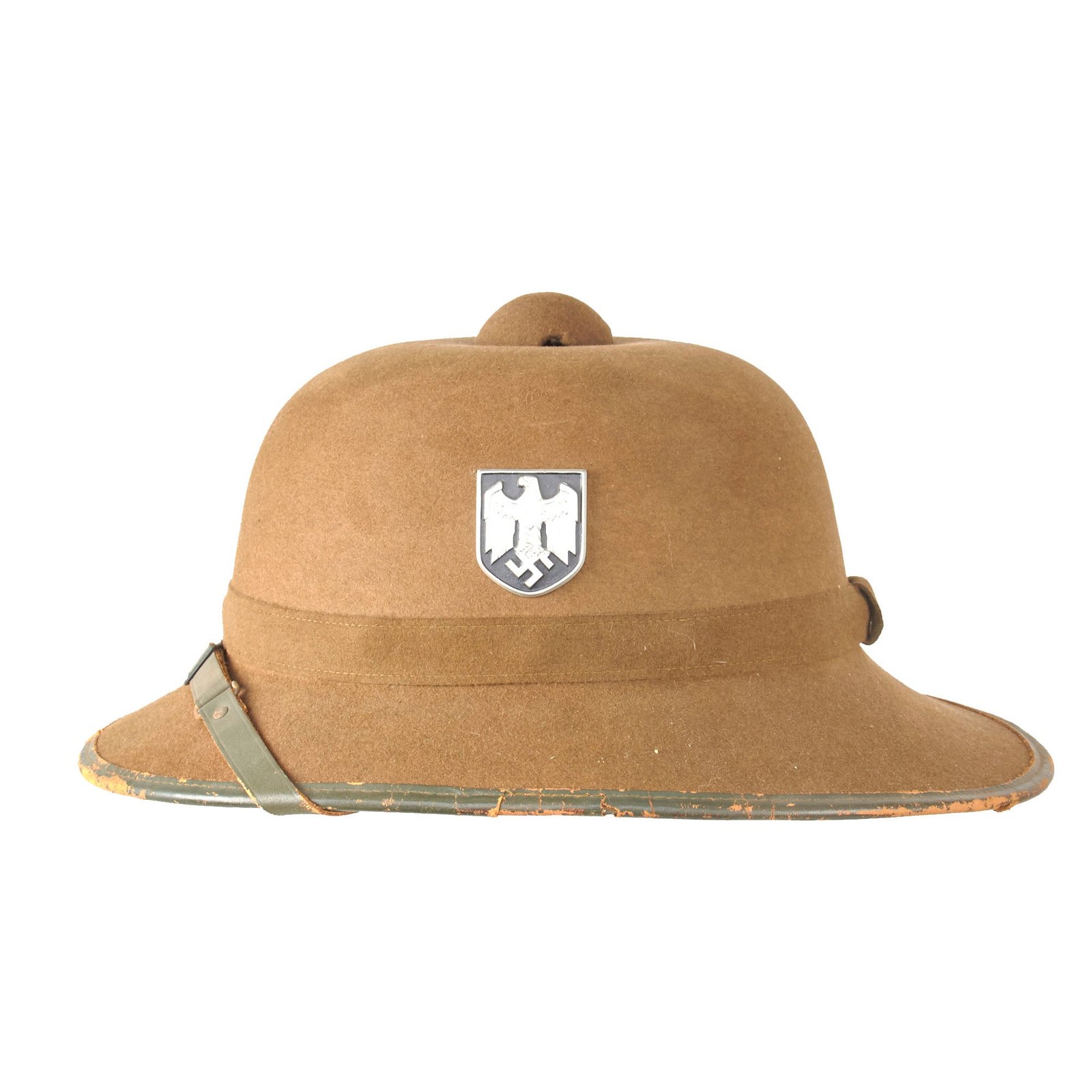 Original Excellent German WWII 1942 Dated 2nd Model Afrikakorps DAK Sun Helmet by J. H. Soffel - Size 58cm