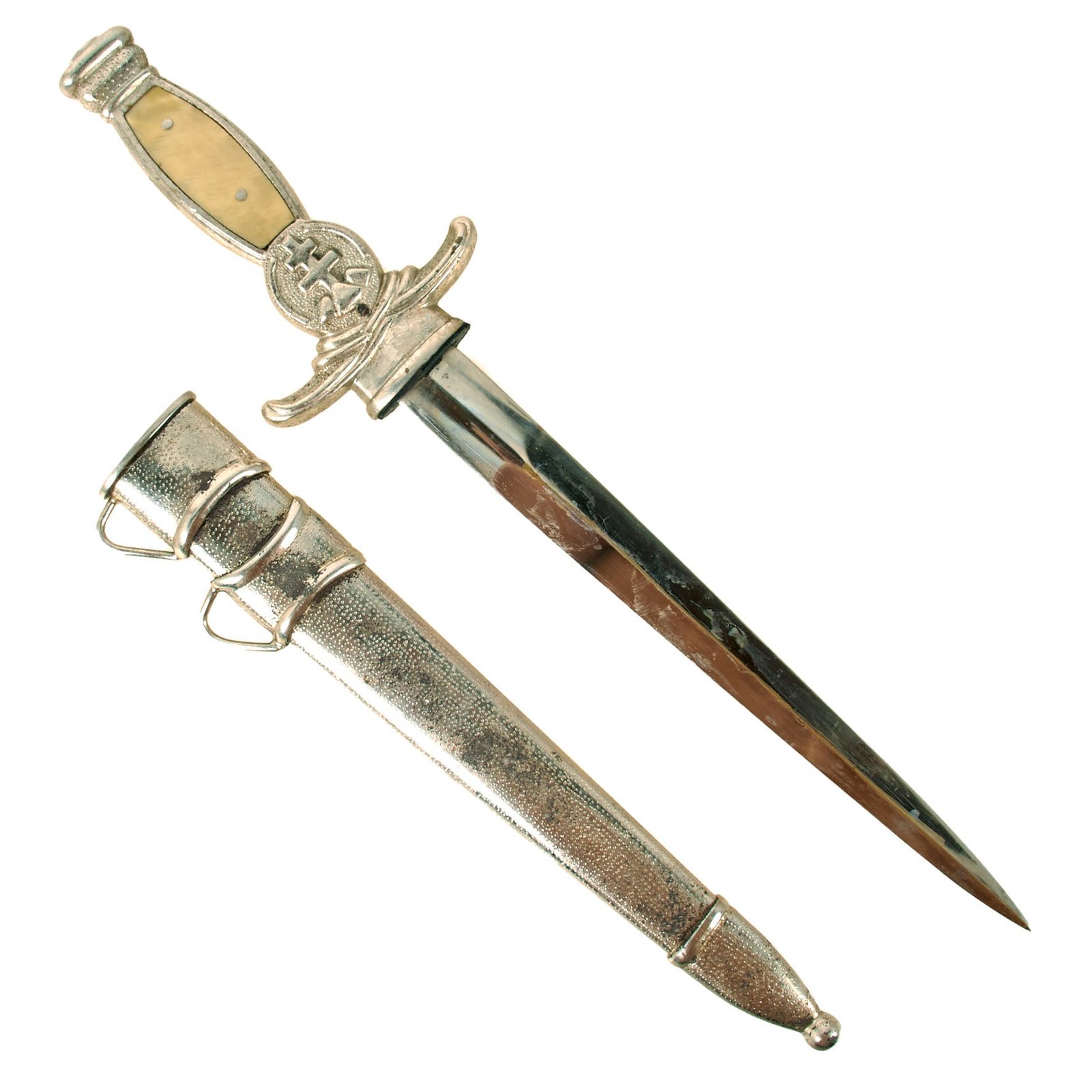 Original WWII Slovakian Army Officer Model 1939 Dagger with Correct Scabbard