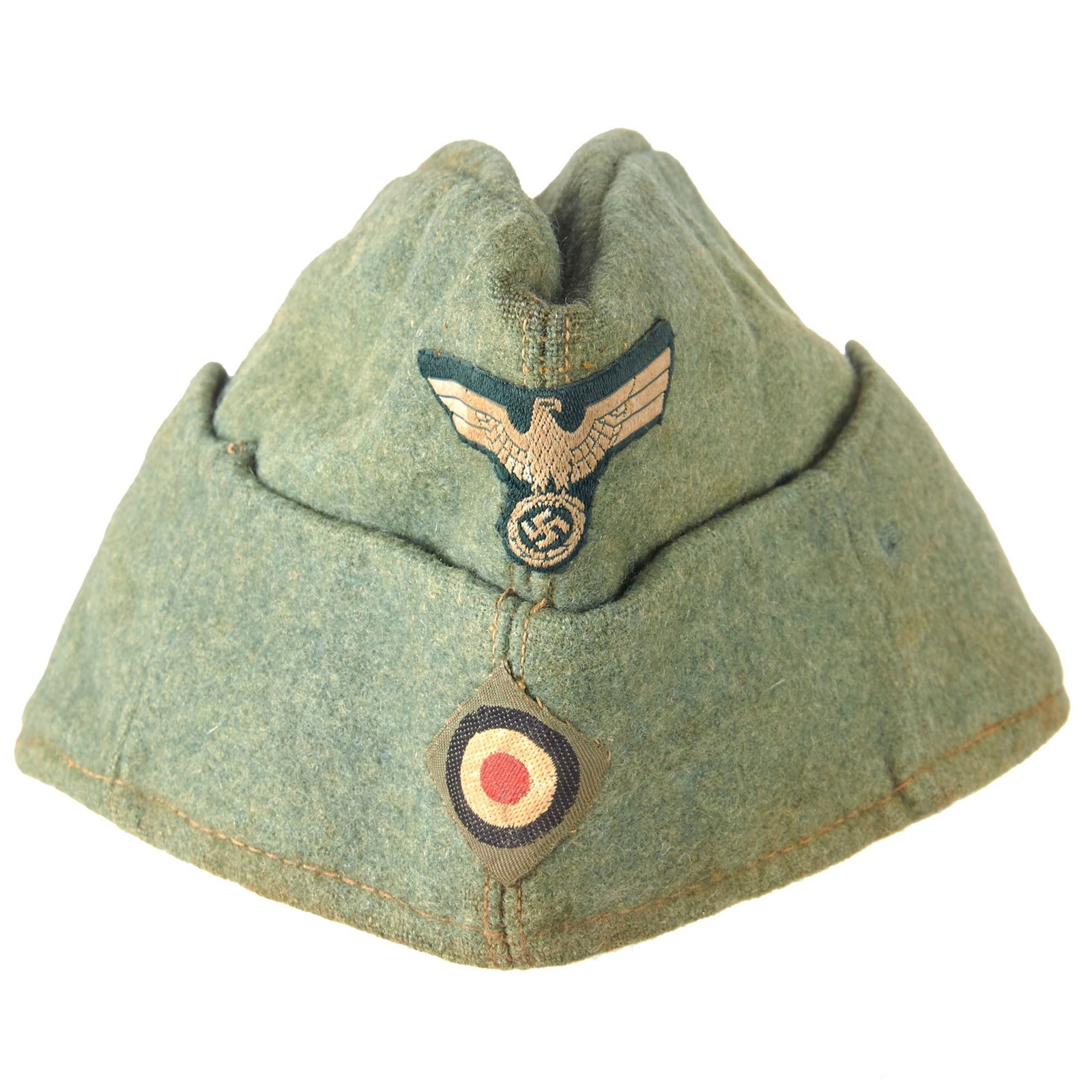 Original German WWII Heer Army EM-NCO Schiffchen M38 Overseas Cap