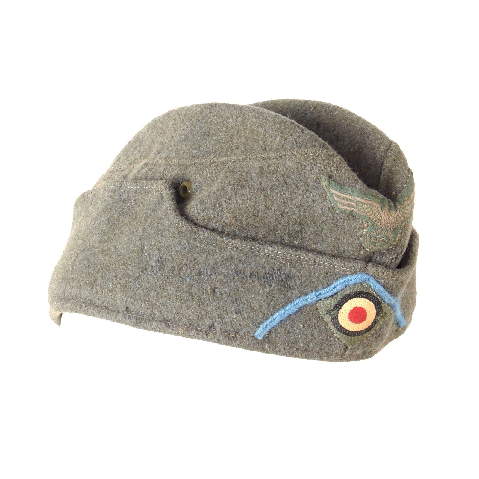 Original German WWII Heer Army Transport and Supply Corps EM-NCO Schiffchen M38 Overseas Cap
