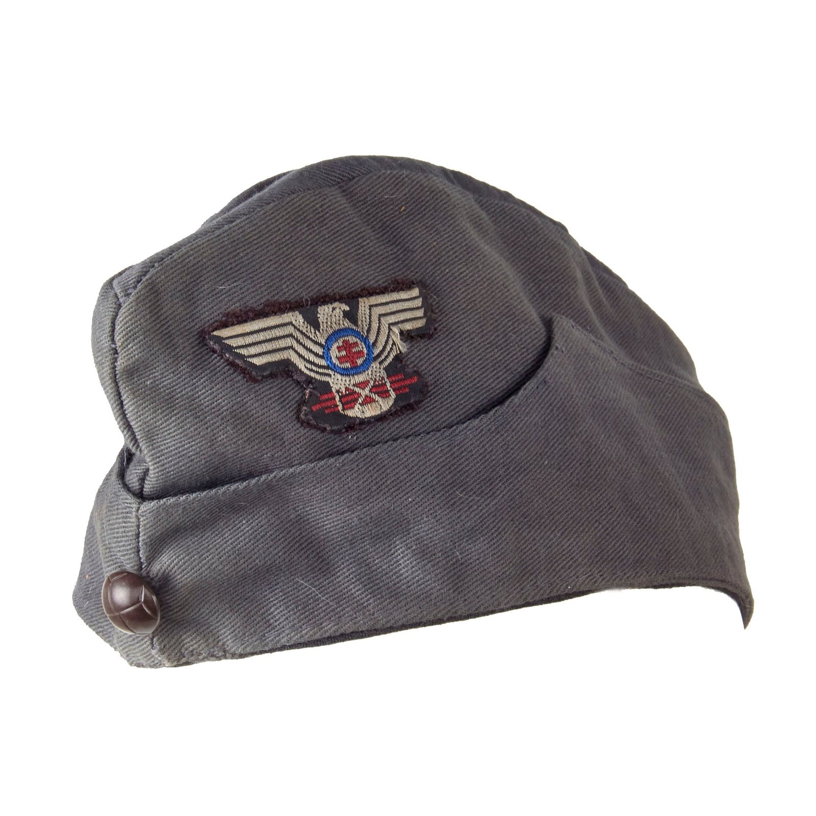 Original Slovakian WWII Hlinka Guard NCO / EM Overseas Cap with Insignia - Slovak SS