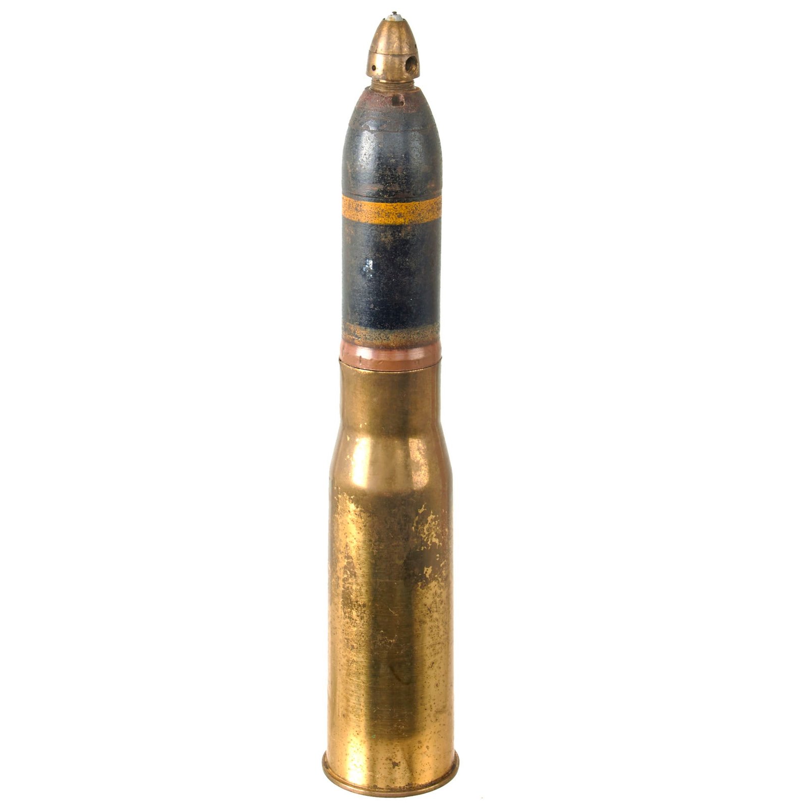 Original Japanese WWII Imperial Japanese Army 37mm Round For The Type 94 Anti-Tank Gun Dated 1940 - Inert