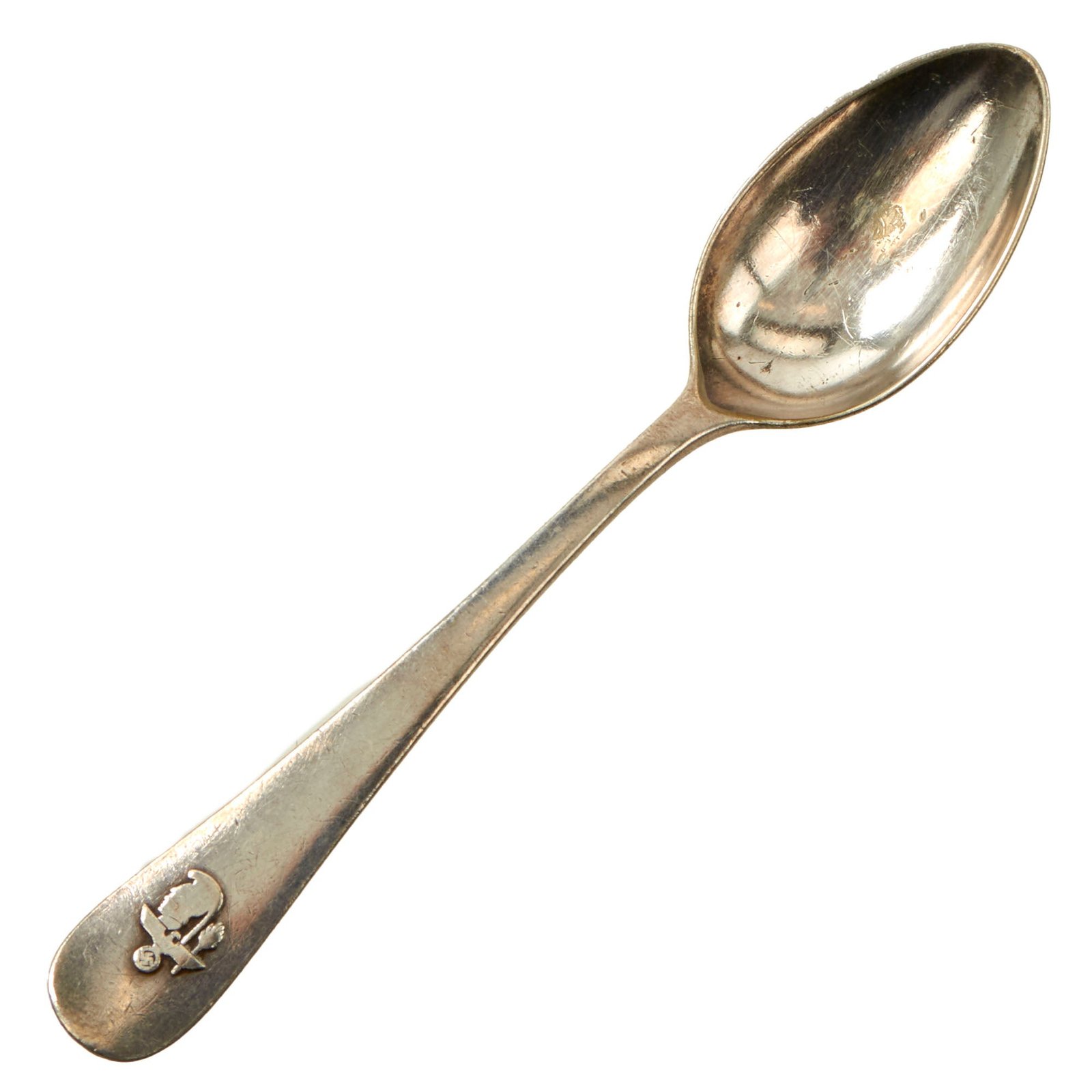 Original German WWII Rare HDDK Haus der Kunst Munich House Of Arts Silver Plated Teaspoon by Bruckmann