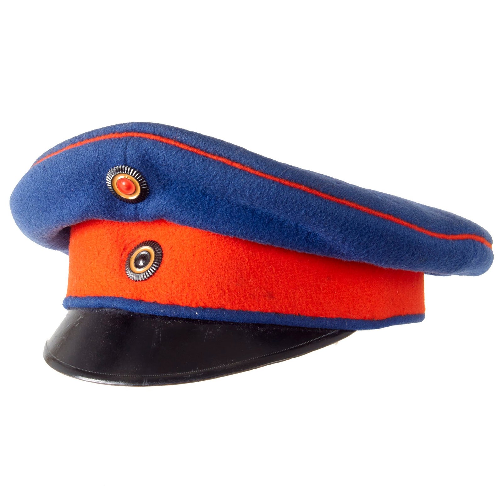Original Imperial German WWI Prussian Dark Blue Infantry EM/NCO Visor Cap with Replaced Sweatband