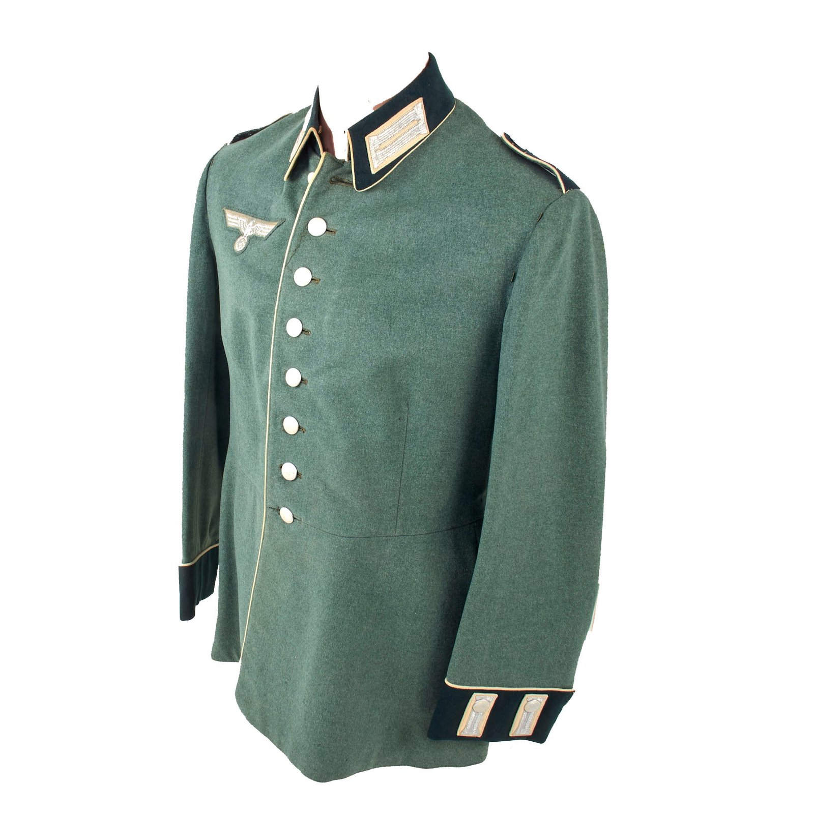 Original German WWII Heer Army 67th Infantry 12th Battalion Enlisted M35 Waffenrock Dress Tunic by Ernst Koschel
