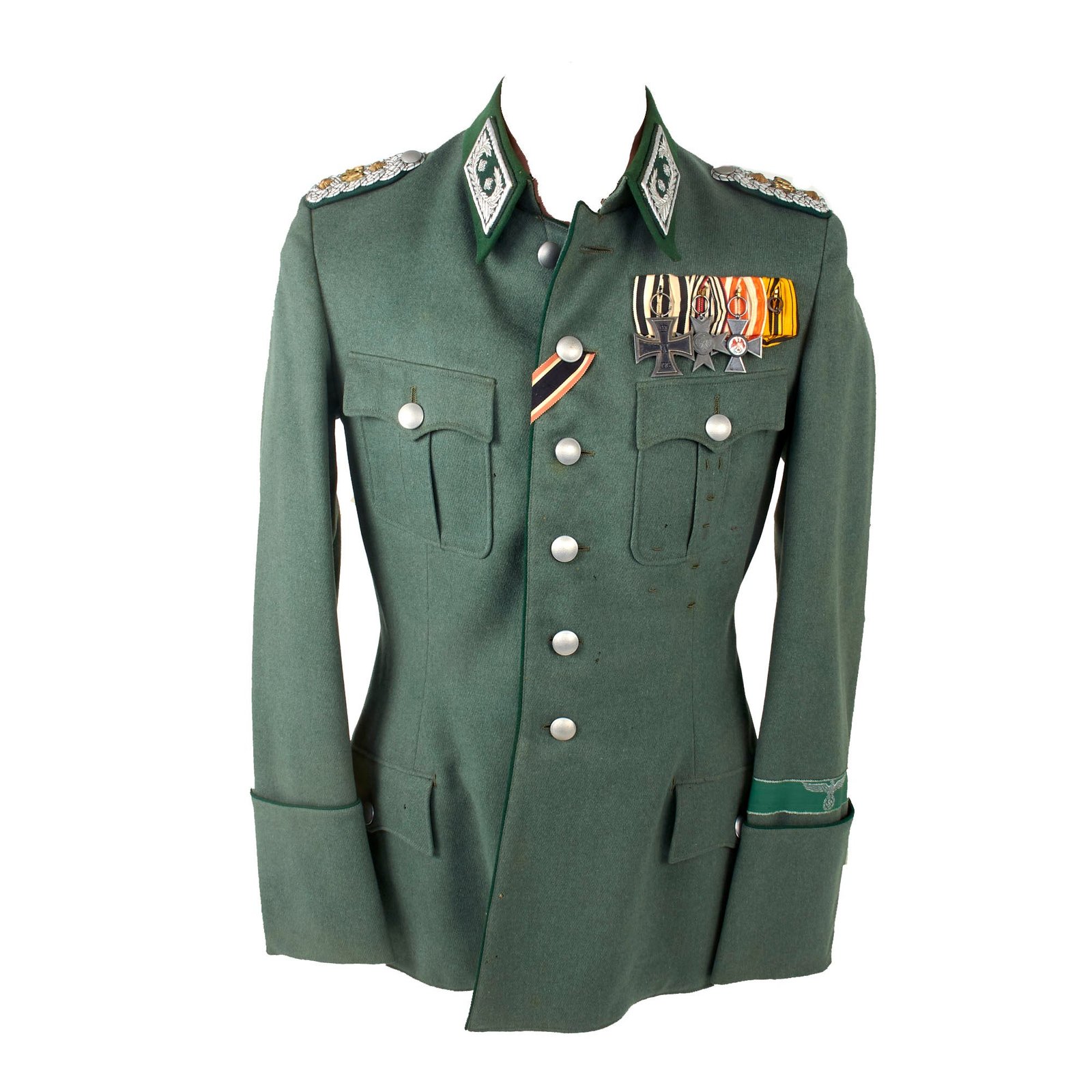 Original German WWII Customs Officer ZollMinisterialrat Reich Finance Administration Named M36 Tunic with WWI Medal Bar - Dated August 1941