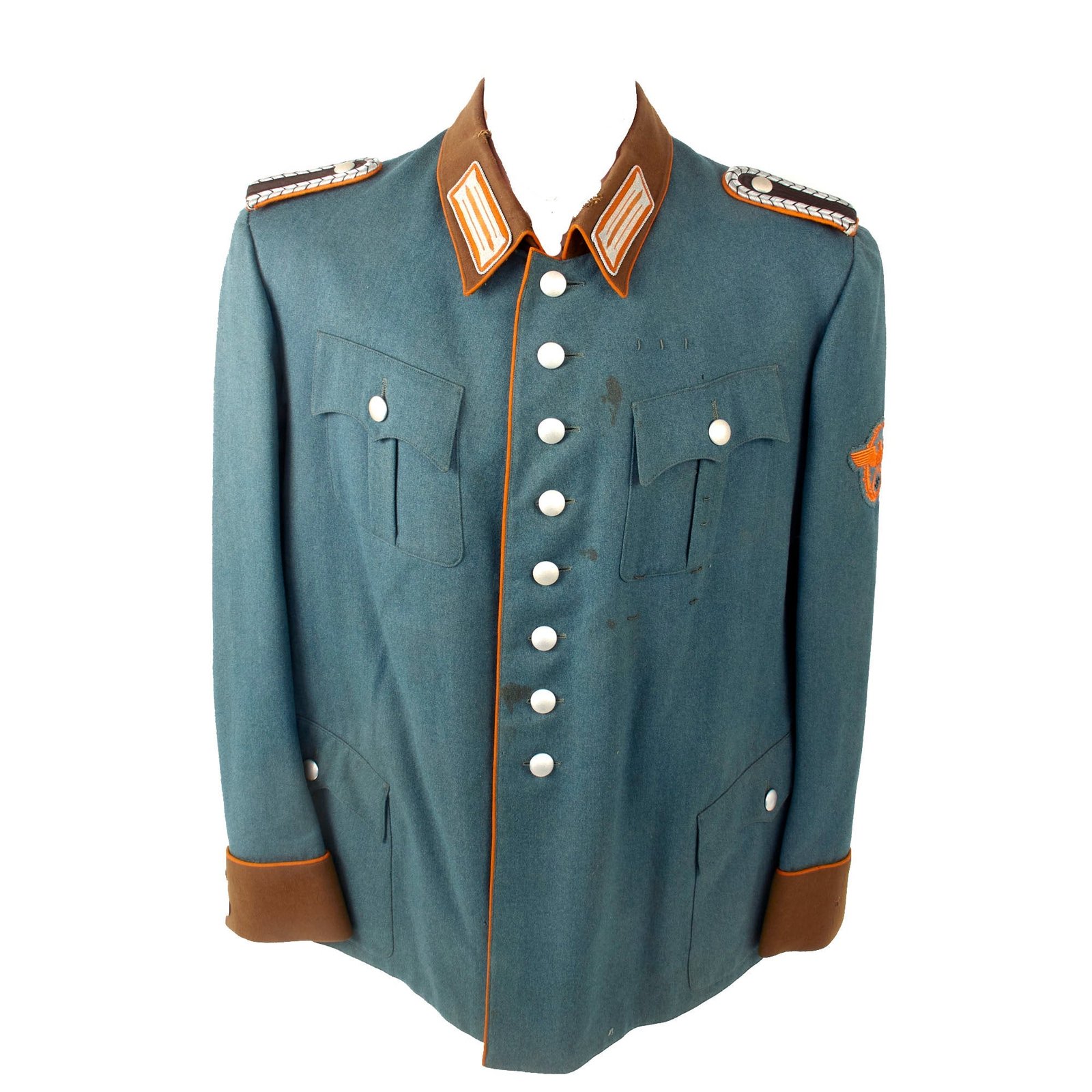 Original German WWII Gendarmerie Rural Police Wachtmeister NCO's M36 Field Tunic with Award Loops