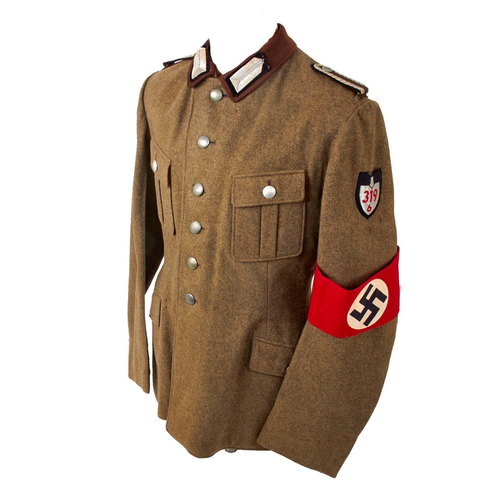 Original German WWII Reichsarbeitsdienst RAD Labor Service Unterfeldmeister NCOs Uniform Tunic with Armband with RZM Tag