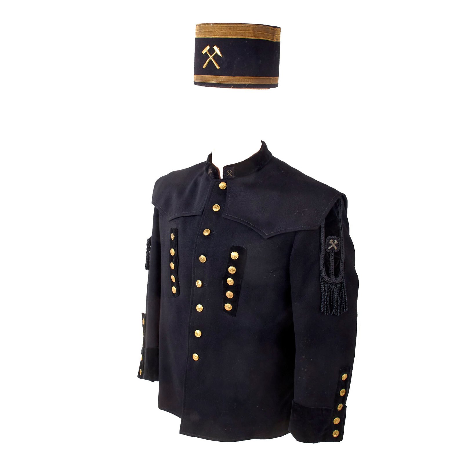 Original German WWII Miner’s Association Parade Uniform Tunic with Cap by Carl Henkel of Bielefeld
