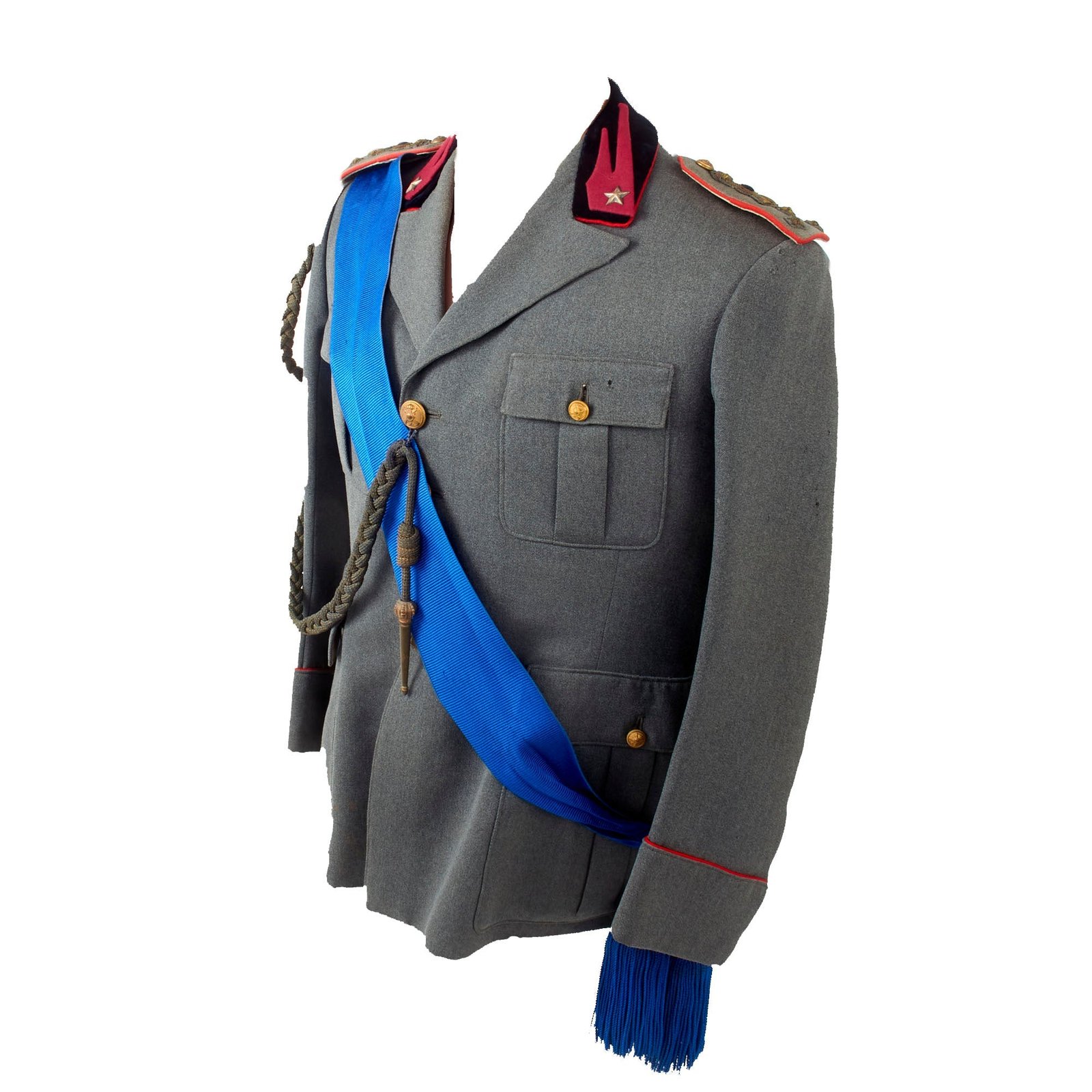 Original Italian WWII Capitano Infantry Officer’s Uniform with Aiguillette and Sash