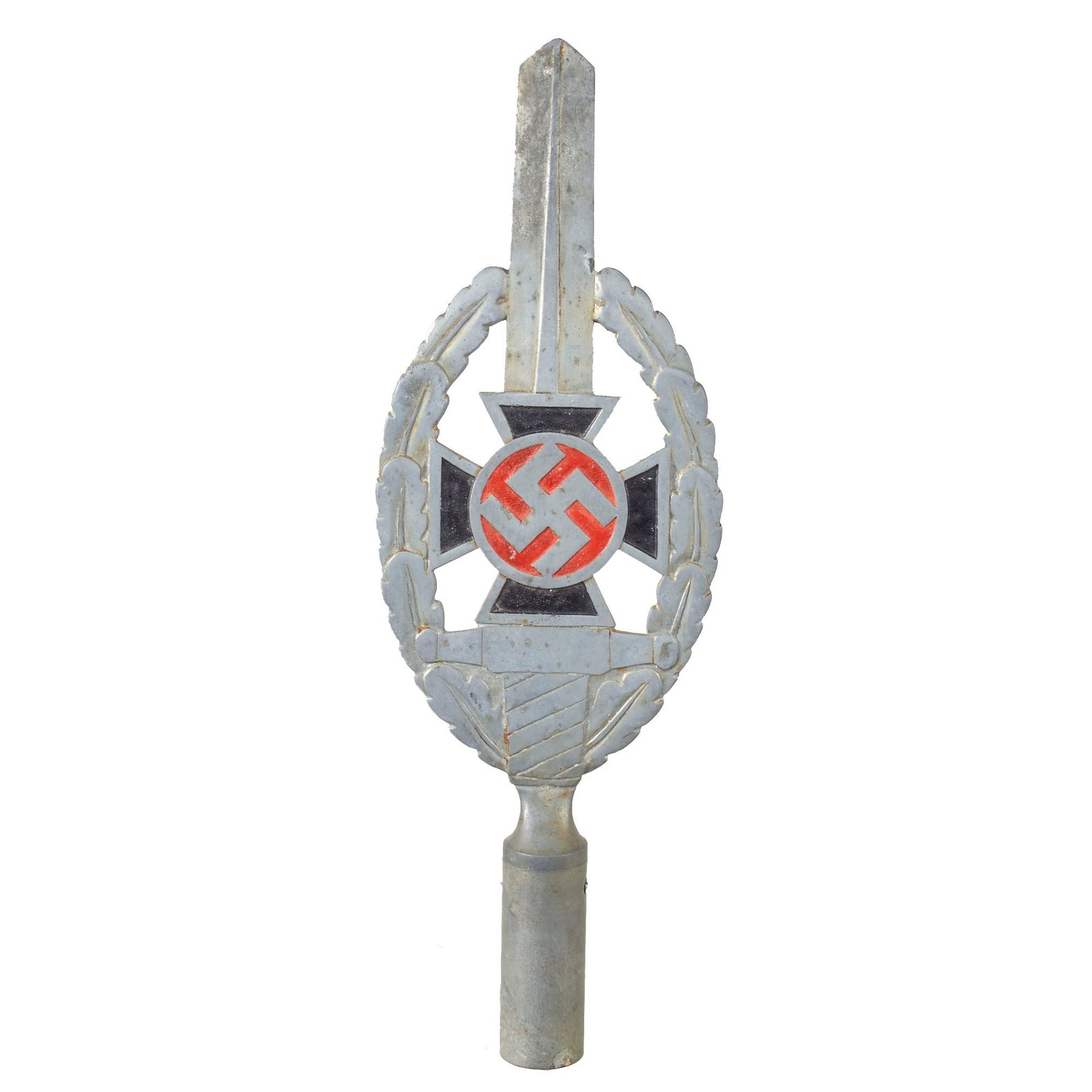 Original German WWII NSKOV National Socialist State War Victim's Care Flag Pole Finial by Otto Gahr