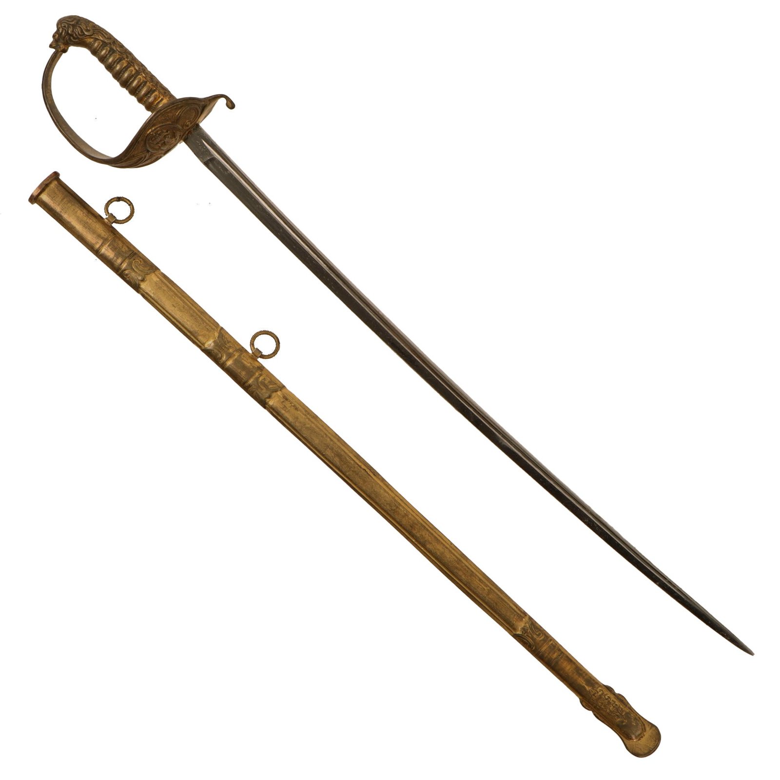 Original Imperial German 19th Century Miniature Kaiserliche Marine Navy Officer Presentation Sword with Scabbard - Salesman’s Sample