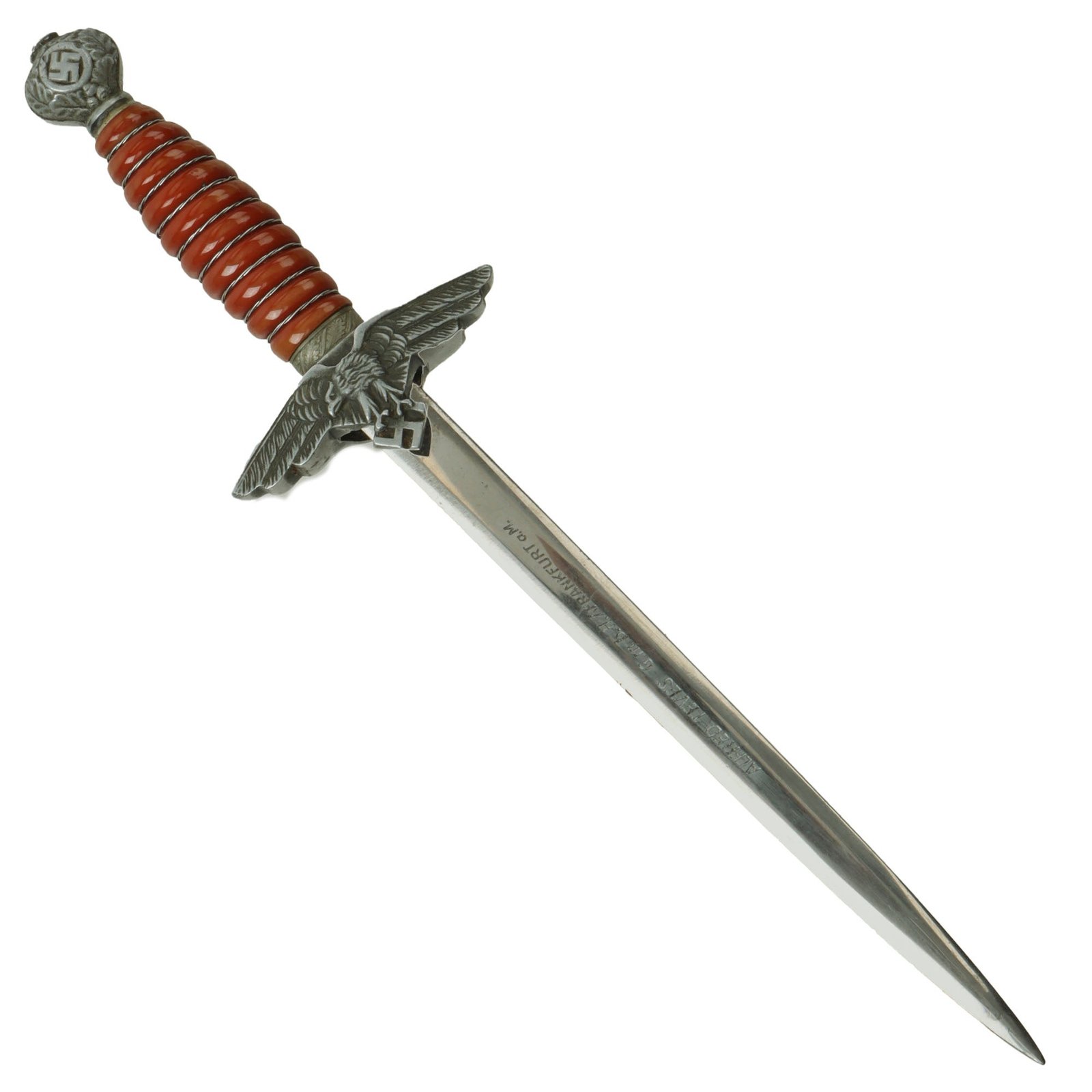 Original WWII German Miniature Salesman's Sample 2nd Model Luftwaffe Dagger Marked to Alfred Teves G.m.b.H. by SMF