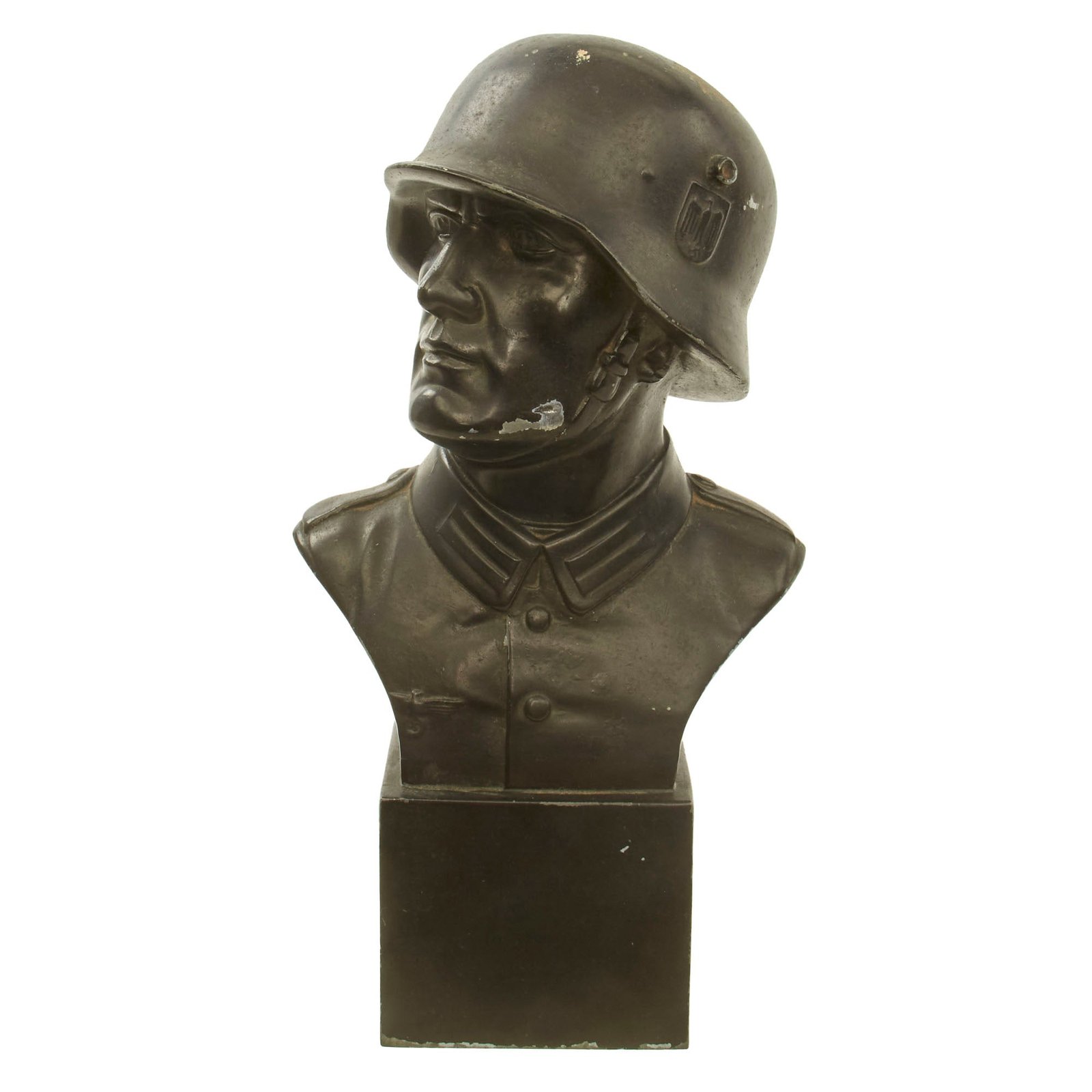 Original German WWII Heer Army Soldier’s Bust - 9½”
