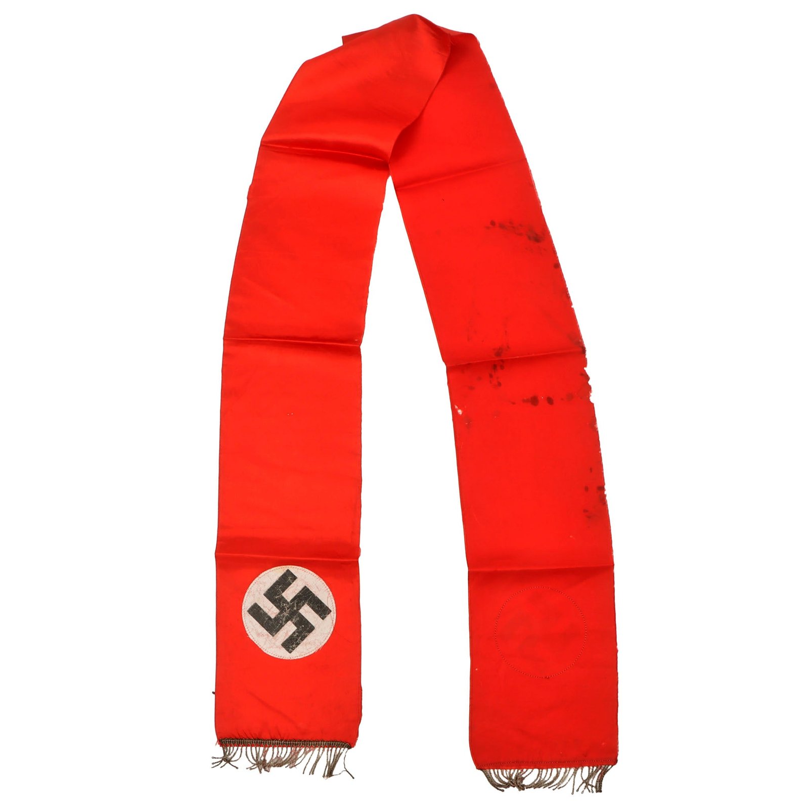 Original German WWII USGI Bring Back Complete NSDAP Fringed Funeral Funeral Sash - 78" x 6 3/4"