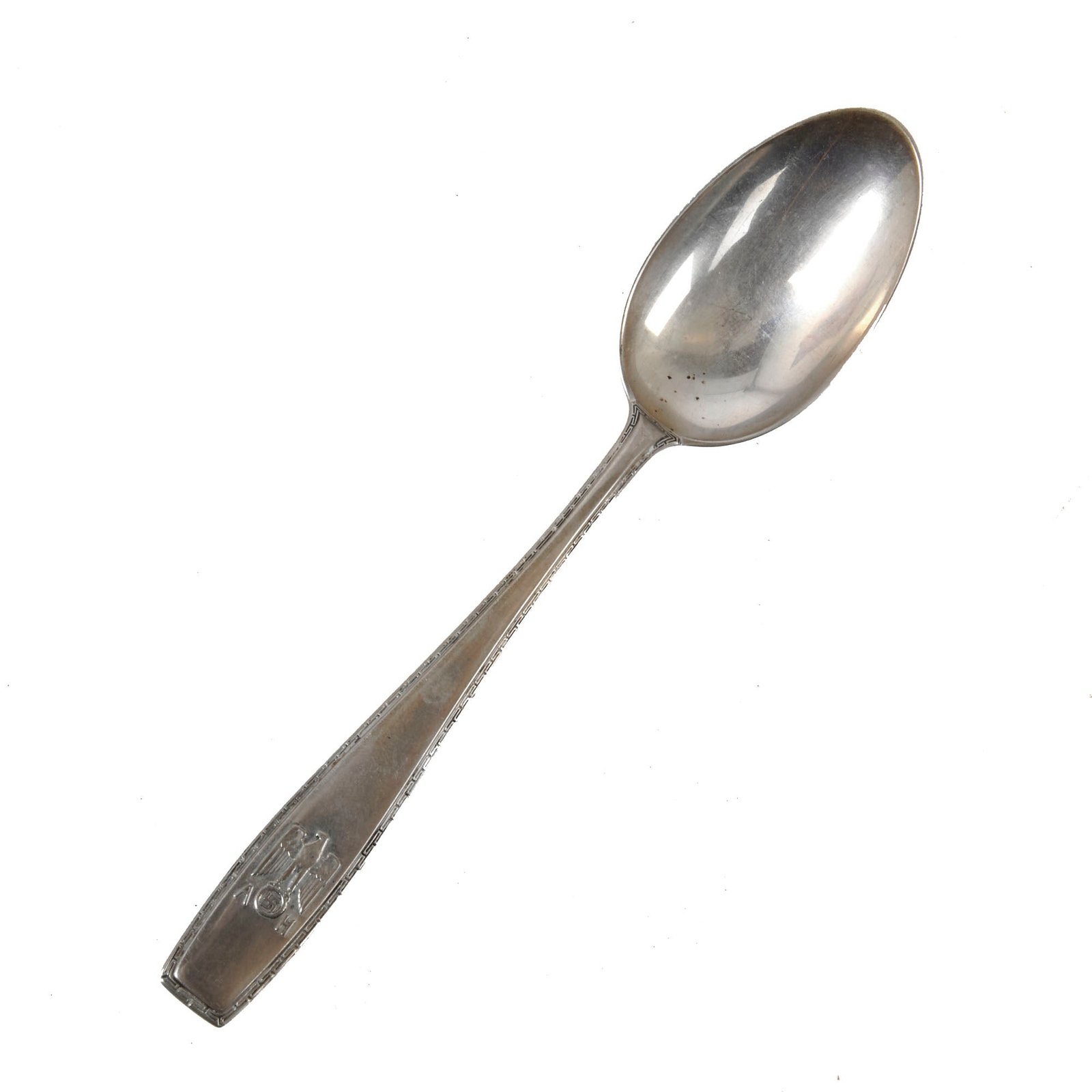Original German WWII AH Formal Pattern .800 Silver Teaspoon