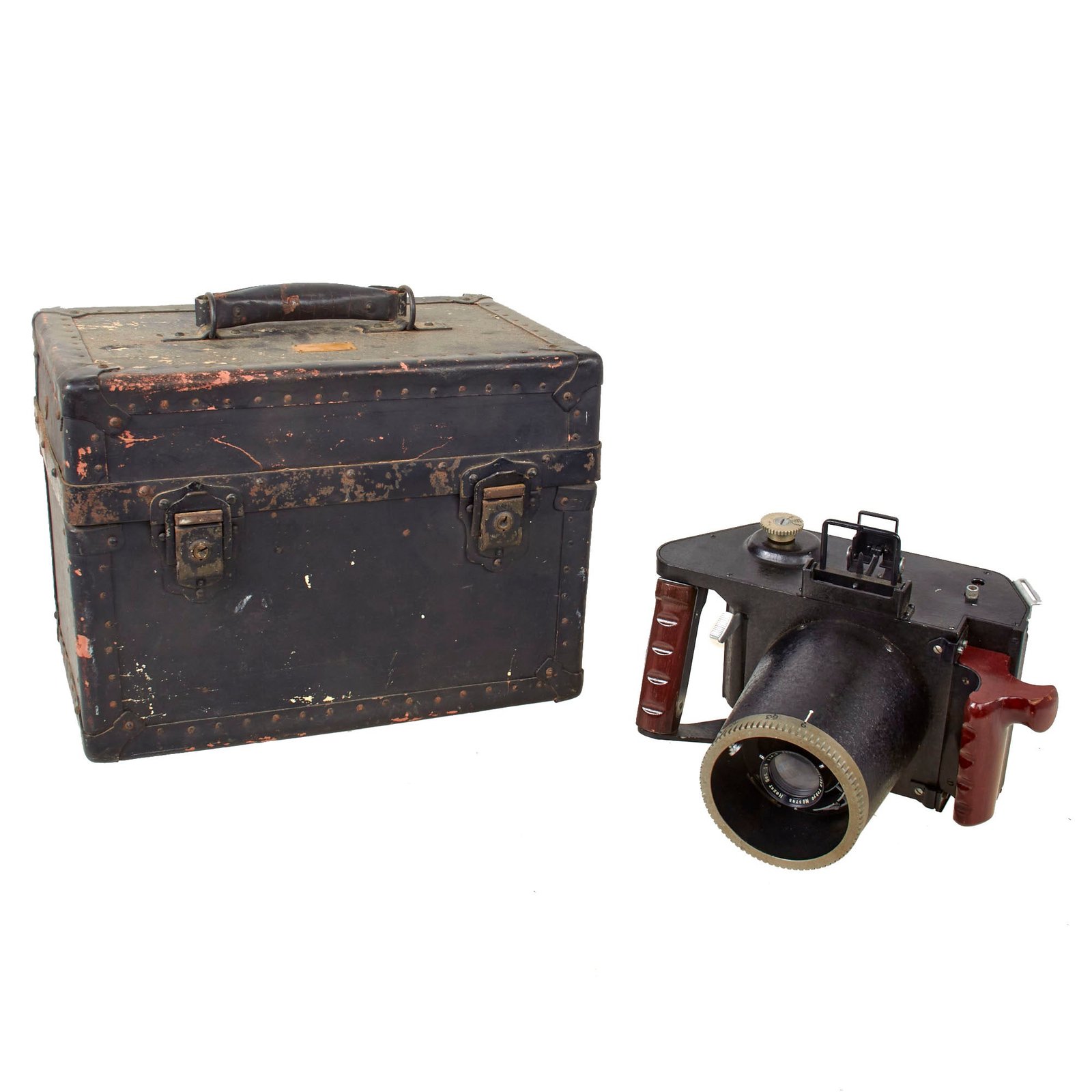 Original Japanese WWII Naval Aviation Type 99 Small Aerial Camera by Konishiroku of Tokyo in Case - Serial 863