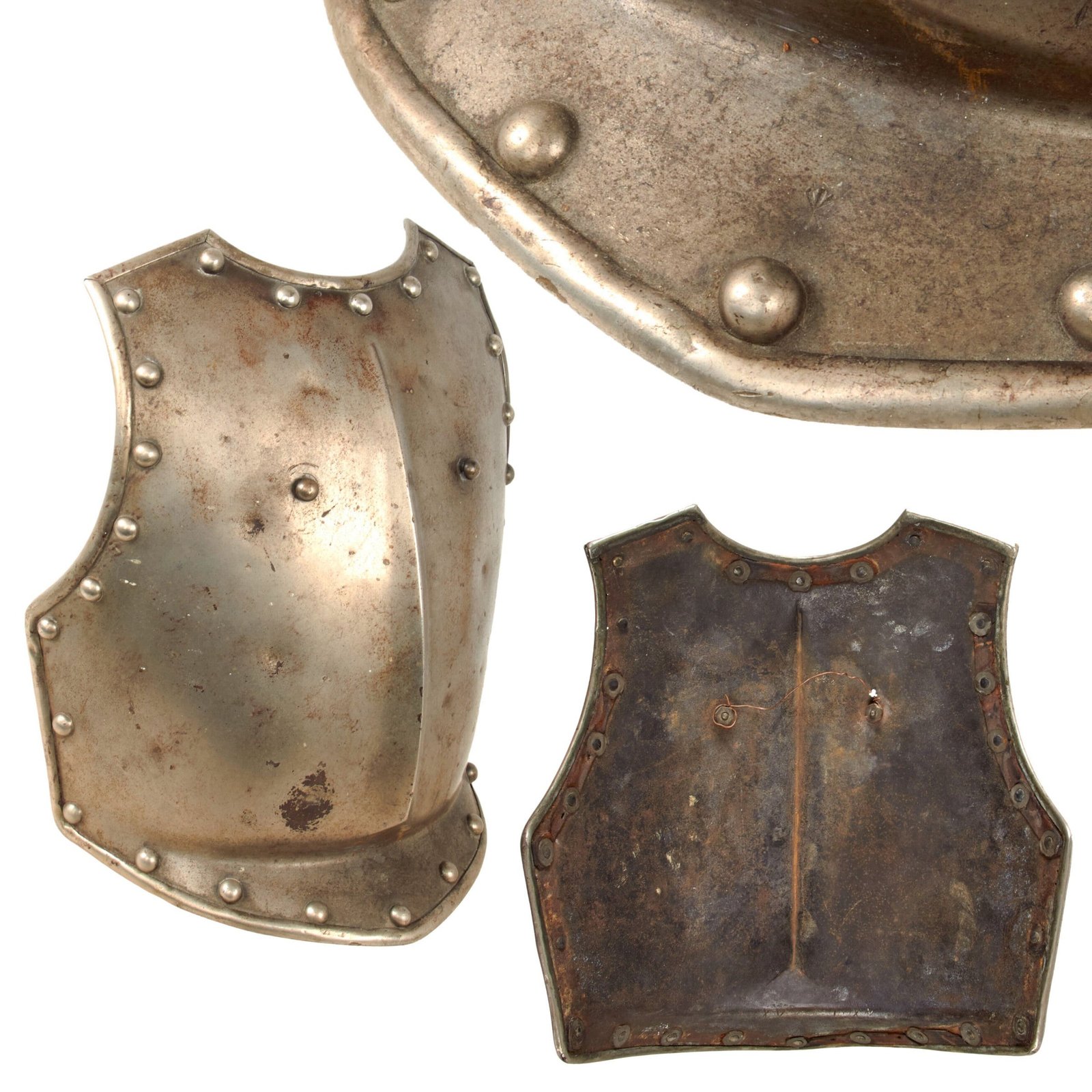 Original French Napoleonic 1810 Pattern Cuirassier Breastplate with Maker’s Stamp