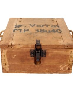 Original German WWII MP40 MP38 Submachine Gun Storage Crate with Period Stenciling