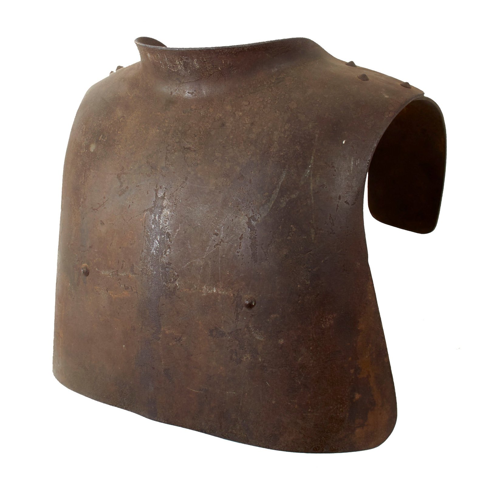 Original Imperial German WWI Trench Body Armor Sappenpanzer Breast Plate by Fried. Krupp AG - Great Markings