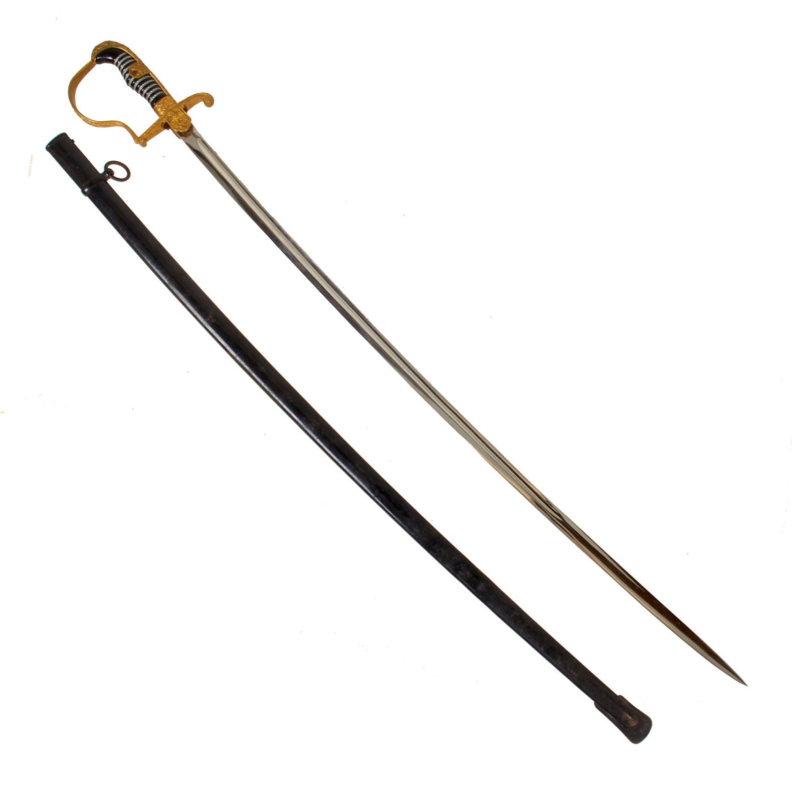 Original German WWII Field Marshal von Stein Pattern Dove Head Officers Sword by Carl Eickhorn with Scabbard