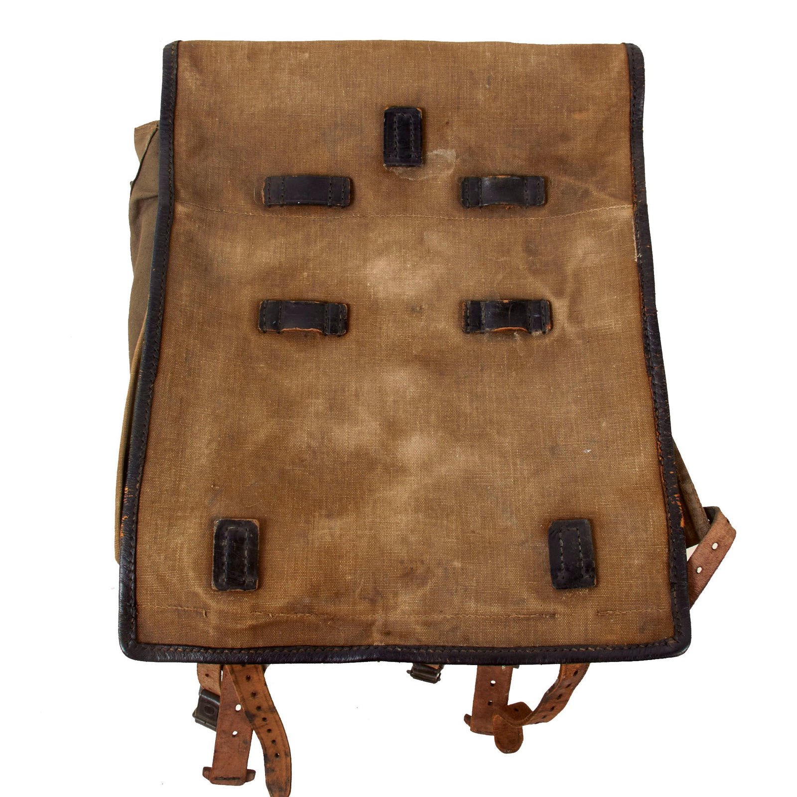 Original German WWII 1939 Dated Named Tornister 34 Pony Fur Backpack with Shoulder Straps - RZM 83 / 282 / 39