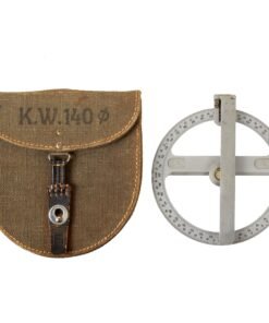 Original German WWII Artillery Protractor KW140 in Original Carrying Case by Wichmann - Dated 1938