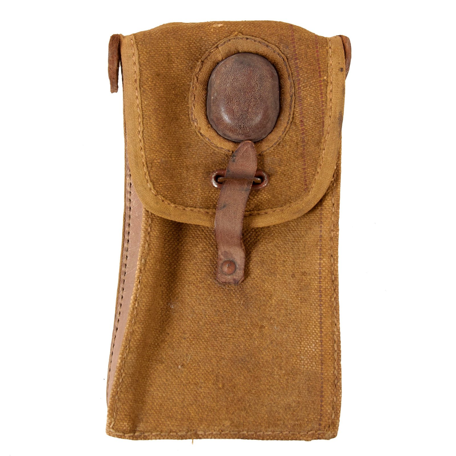 Original Italian WWII Tropical Breda Machine Gunner’s Pouch Made Under German Occupation - Waffenamt Stamped