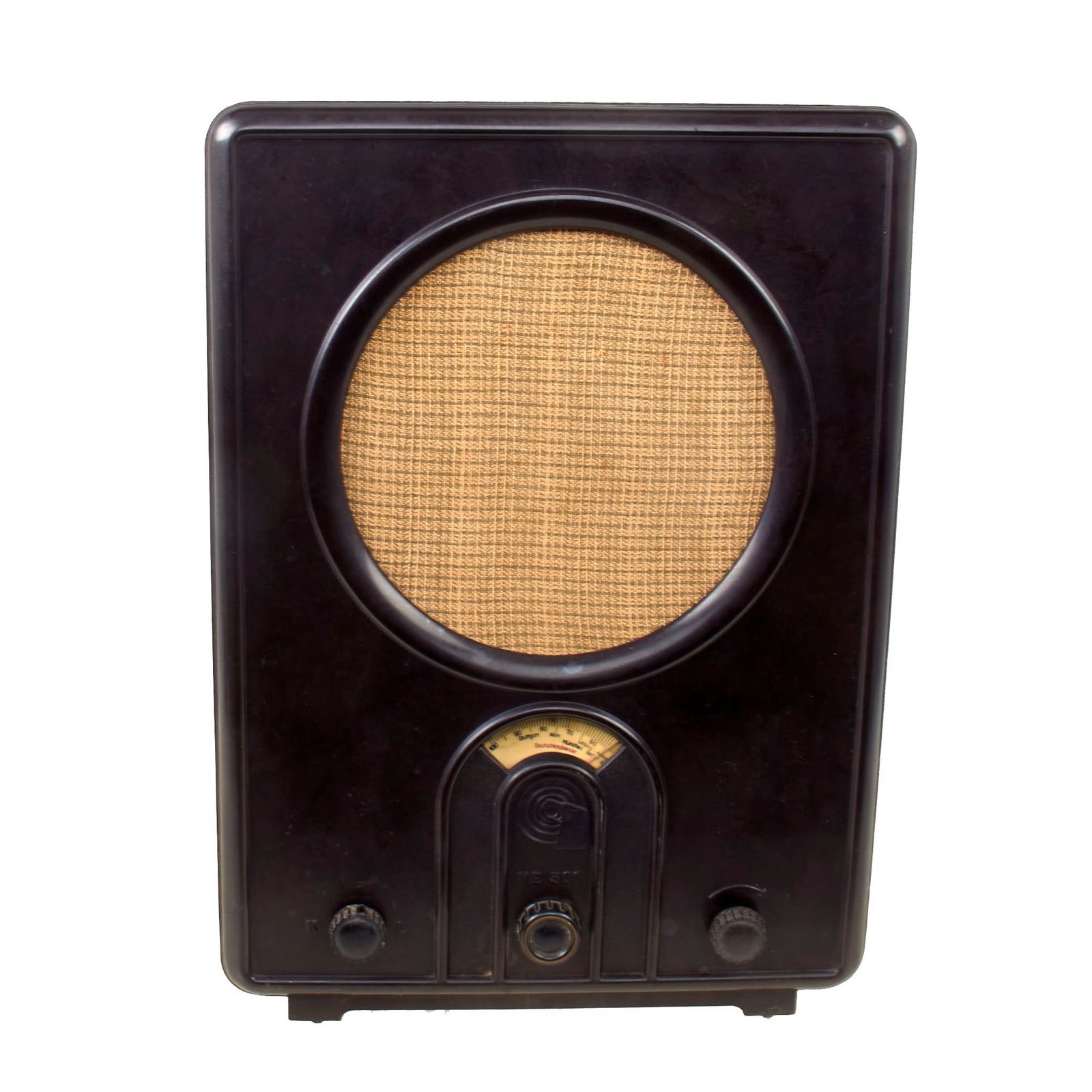 Original German WWII Volksempfänger VE301w People's Radio by Ideal-Werke A.G. of Berlin - Damaged