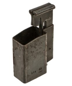 Original German WWII MP 38/40 SMG Magazine Loader by Frank'sche Eisenwerke AG (bte) - Dated 1943