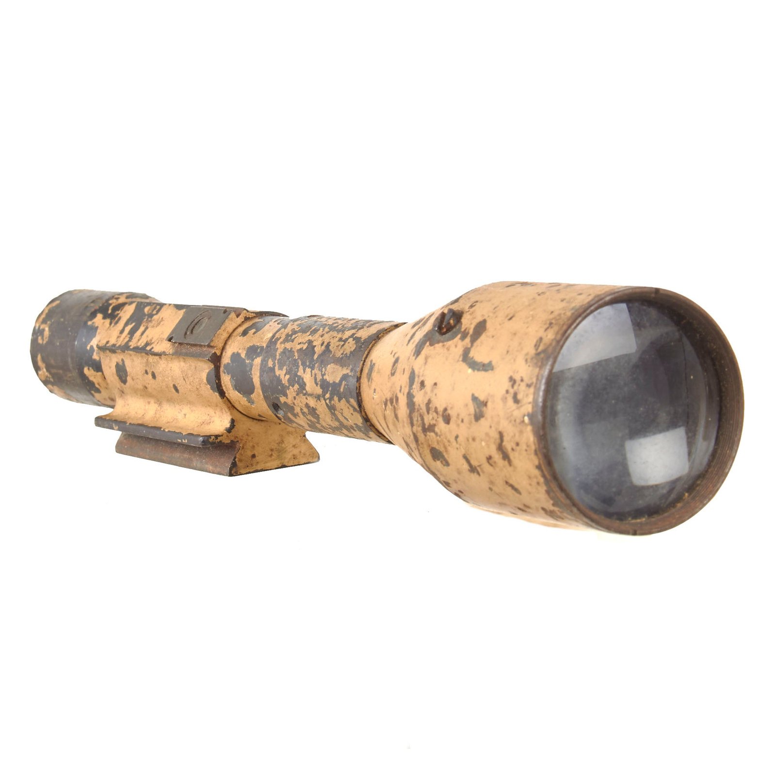 Original German WWII Z.F. 3x8 Optic in Ordnance Tan for the Pak 38/40 Anti Tank Gun by Optische Anstalt Oigee GmbH of Berlin-Schöneberg